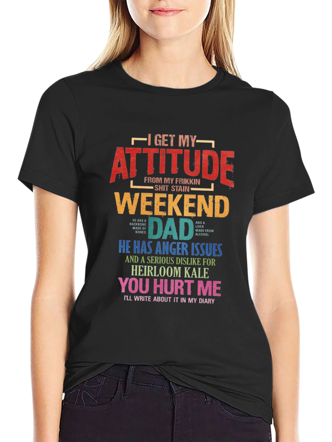 Weekend Dad Attitude T-Shirt - Novelty Gift