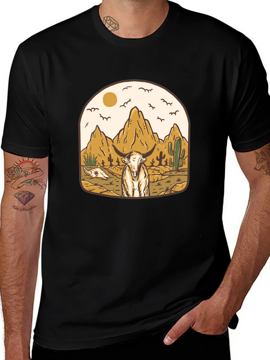 Desert Bull Graphic T-Shirt - Menswear
