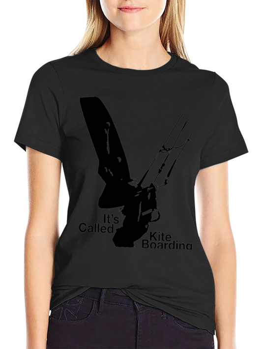 Kite Boarding Graphic Tee - Black T-Shirt