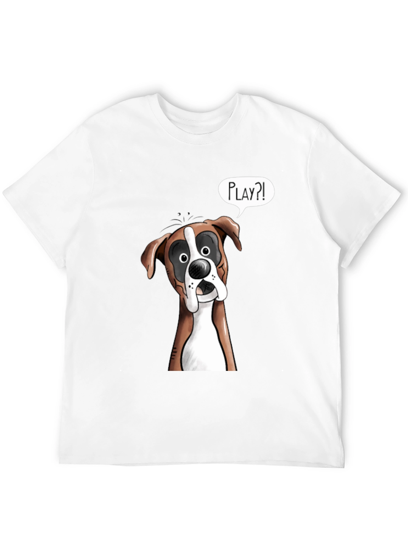Playful Boxer Dog Graphic T-Shirt