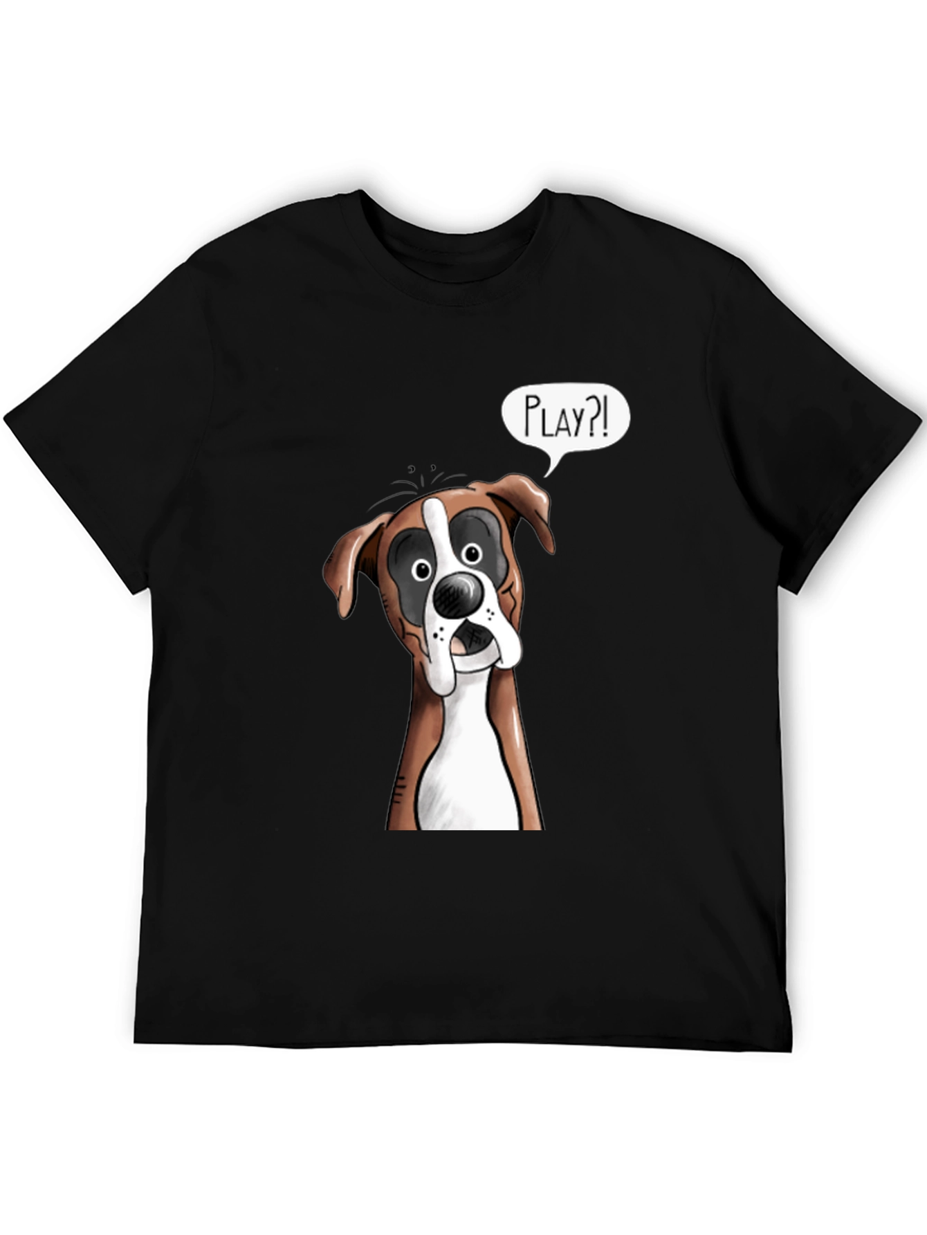 Playful Boxer Dog Graphic T-Shirt