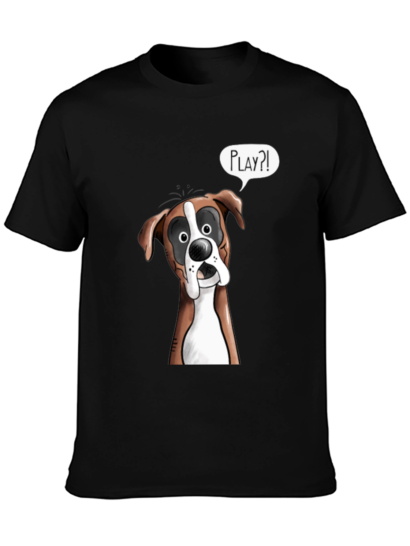 Playful Boxer Dog Graphic T-Shirt