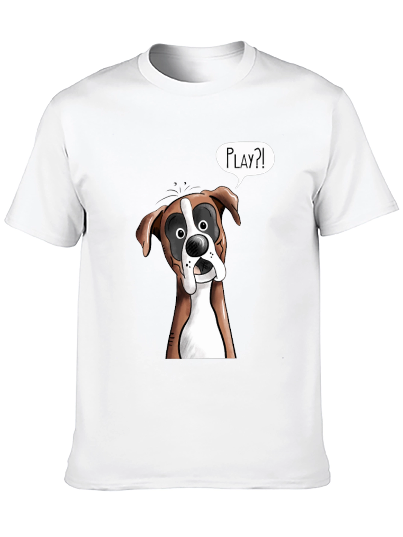 Playful Boxer Dog Graphic T-Shirt