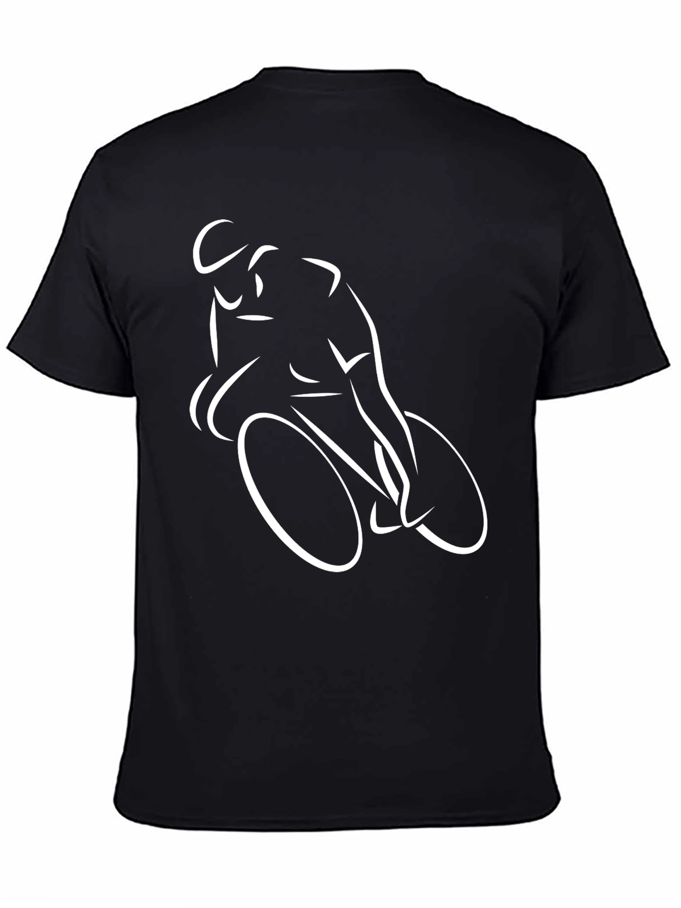 Cycling Silhouette Black Tee Shirt