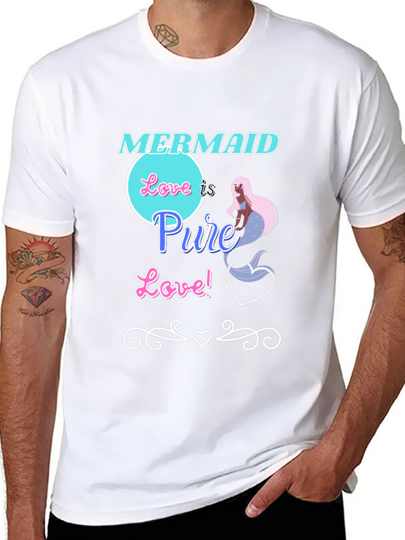 Mermaid Love is Pure Love Graphic Tee