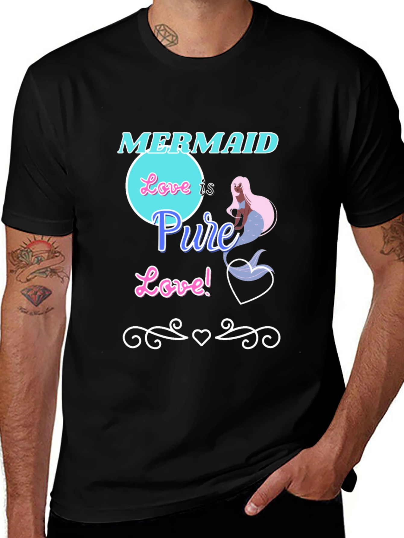 Mermaid Love is Pure Love Graphic Tee