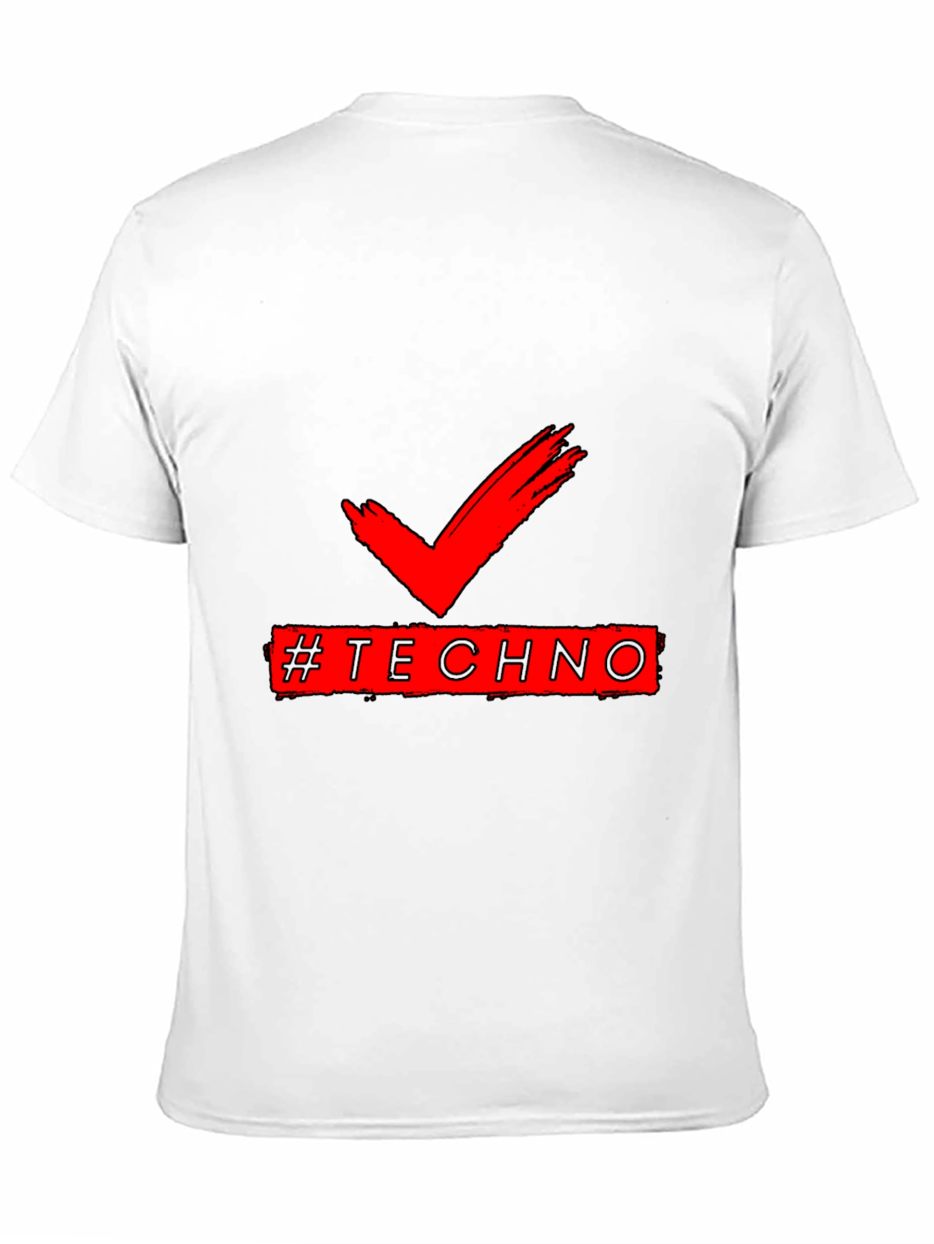 Techno Check Graphic Tee -  Music Lover Shirt