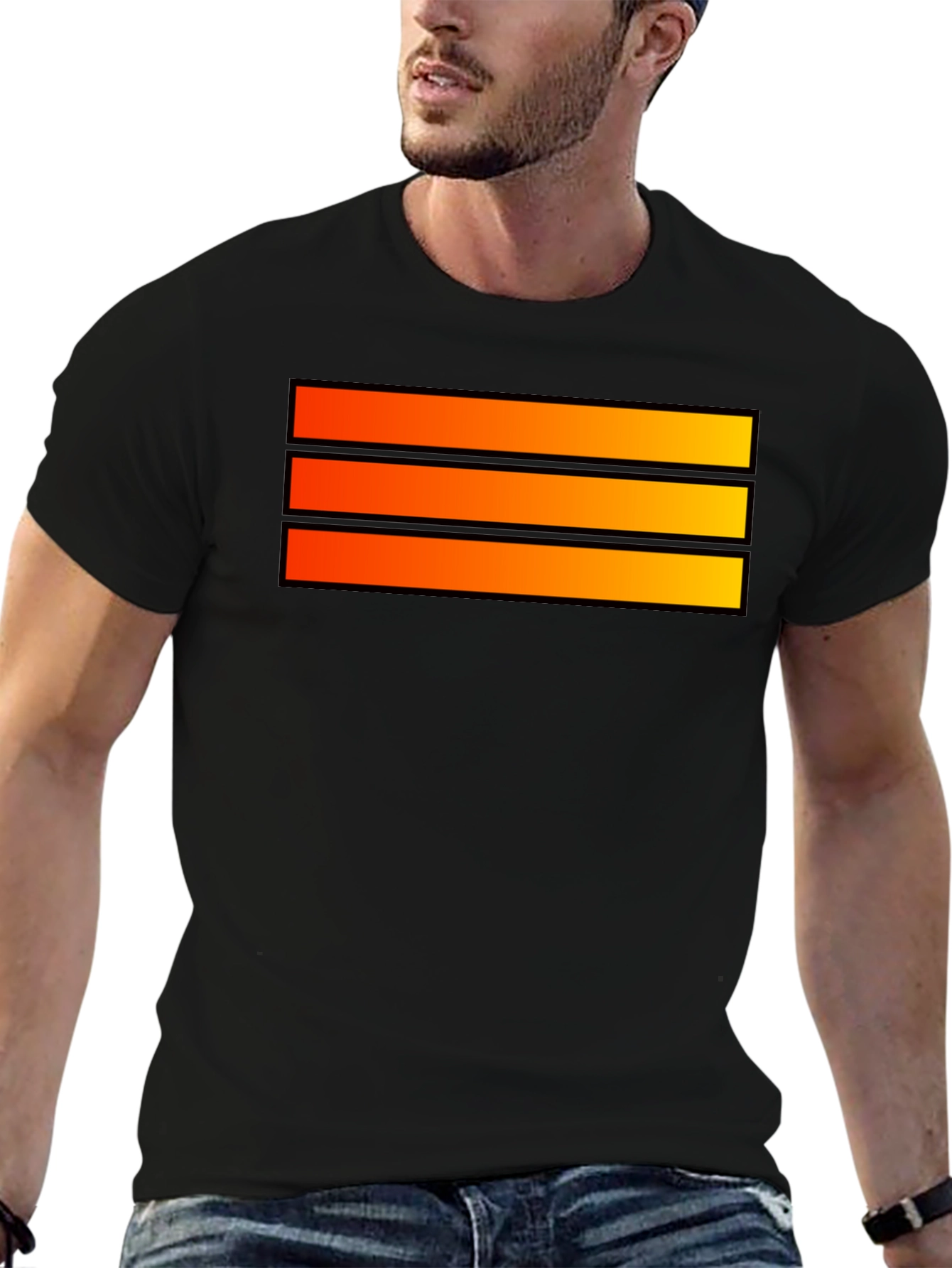 Striped Graphic Tee - Casual Style