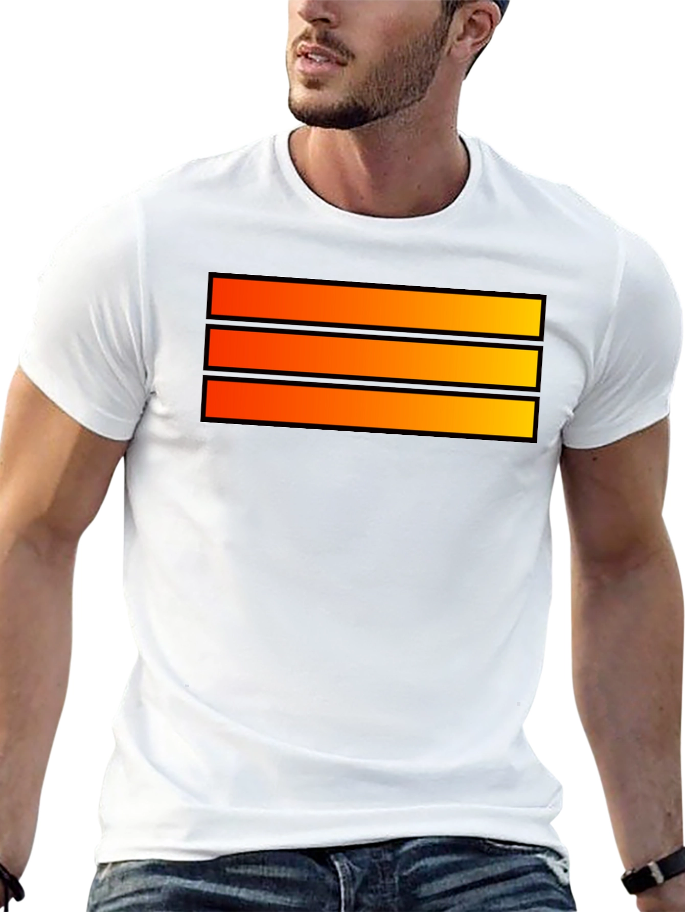 Striped Graphic Tee - Casual Style