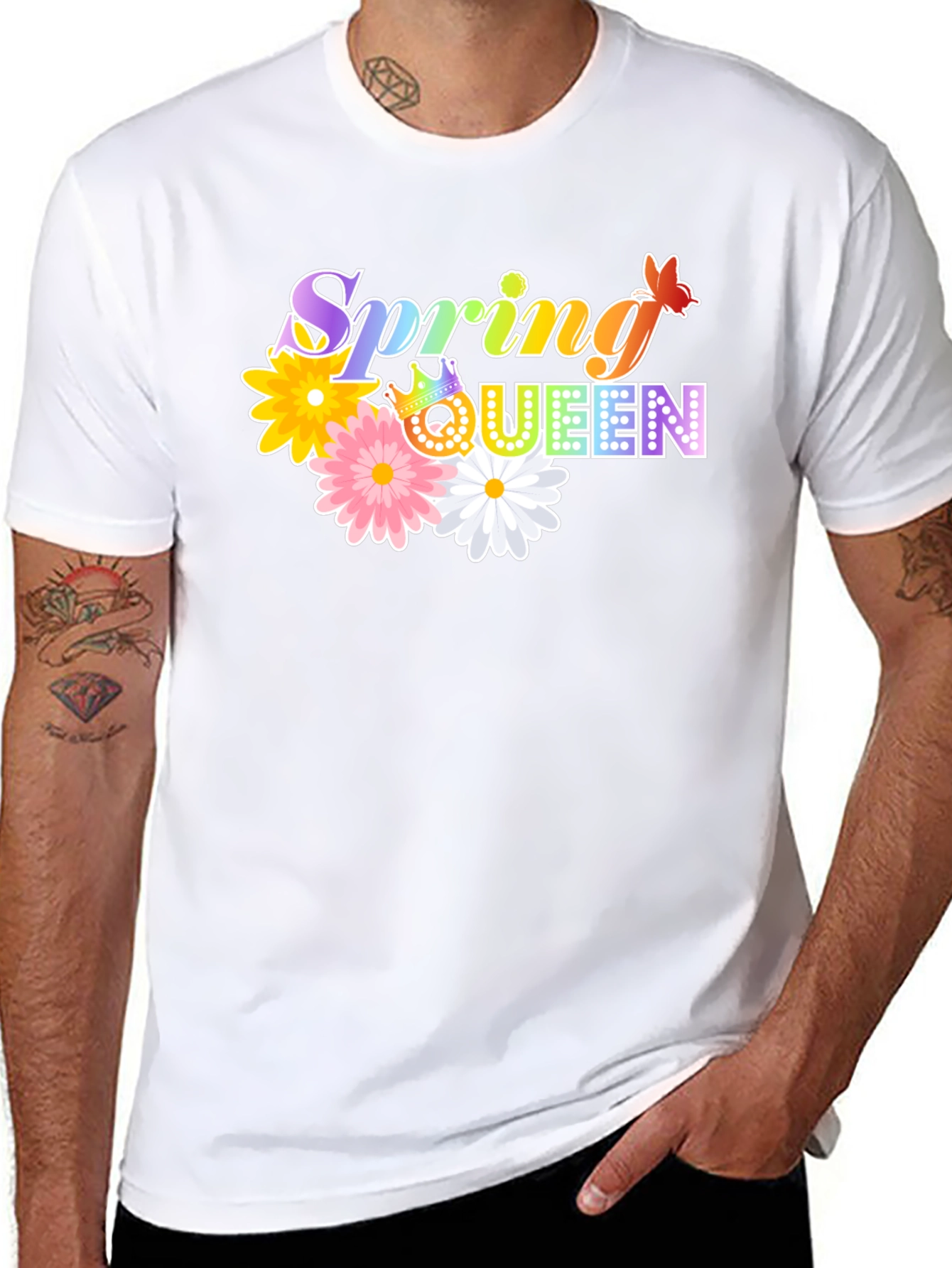 Spring Queen Graphic Tee - Floral & Fun