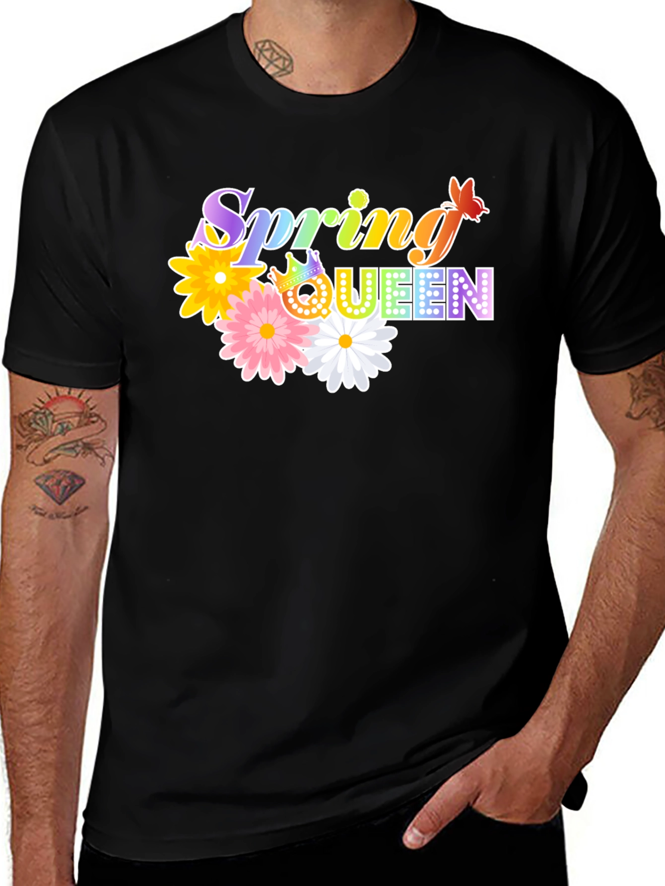 Spring Queen Graphic Tee - Floral & Fun