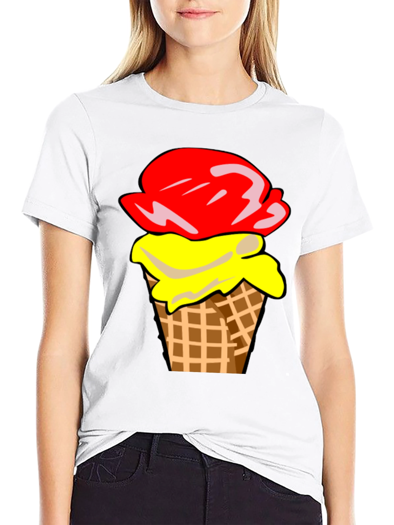 Ice Cream Cone Graphic T-Shirt