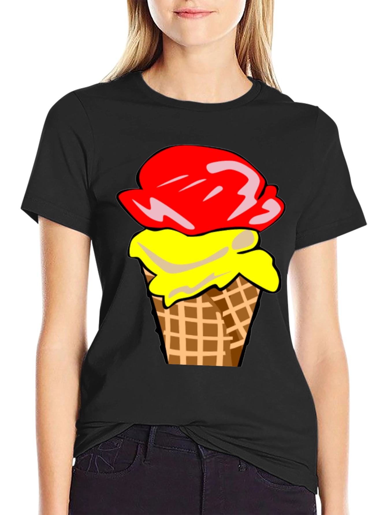 Ice Cream Cone Graphic T-Shirt