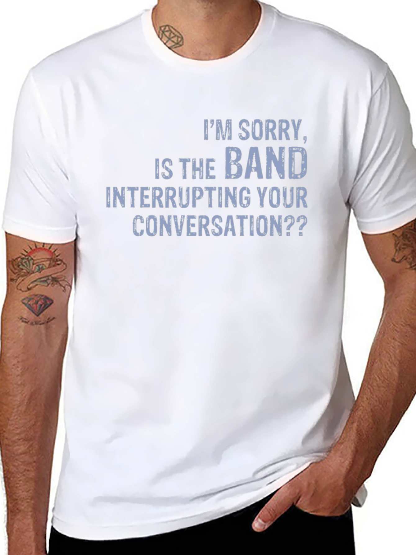 Band Interrupting Conversation Graphic T-Shirt