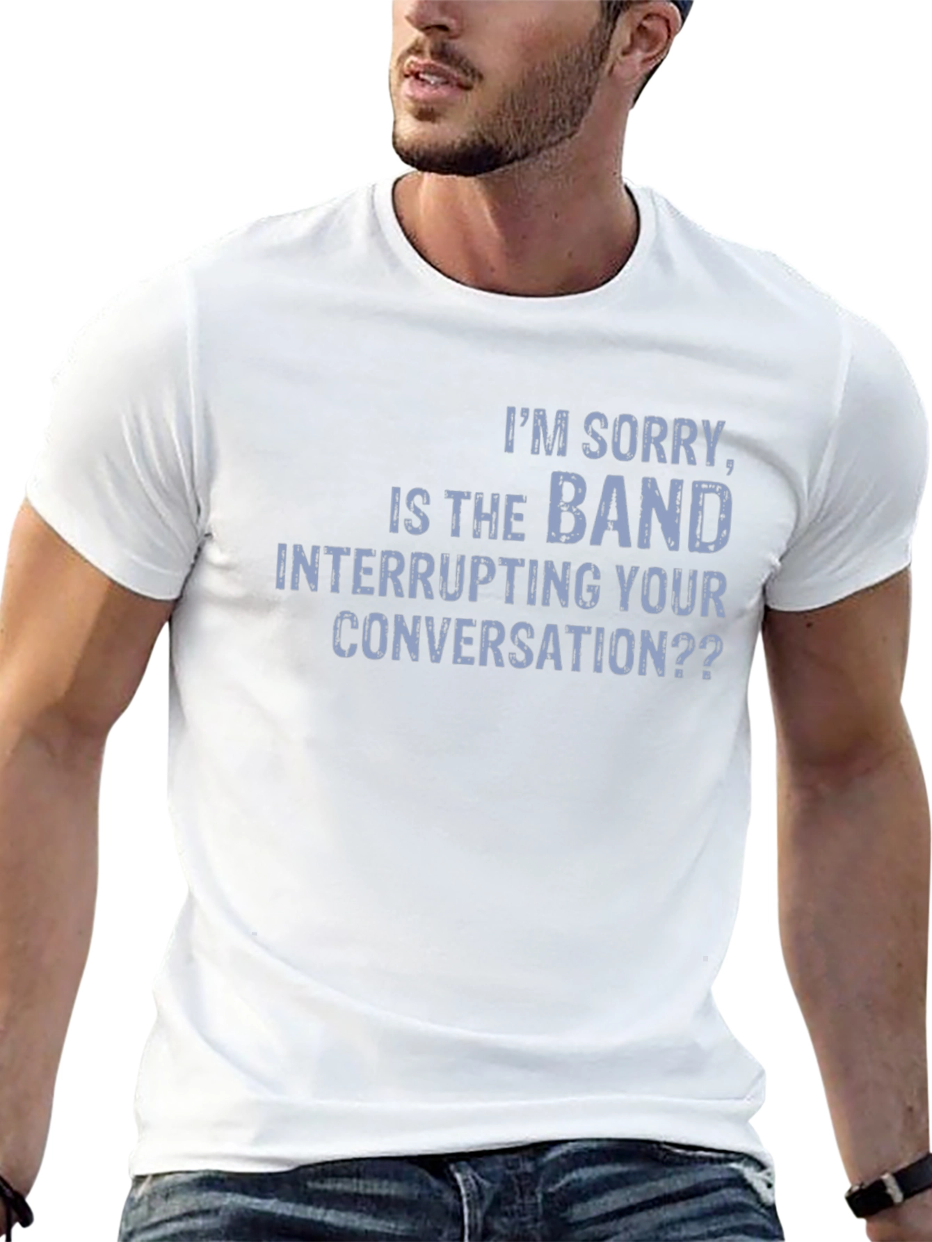 Band Interrupting Conversation Graphic T-Shirt