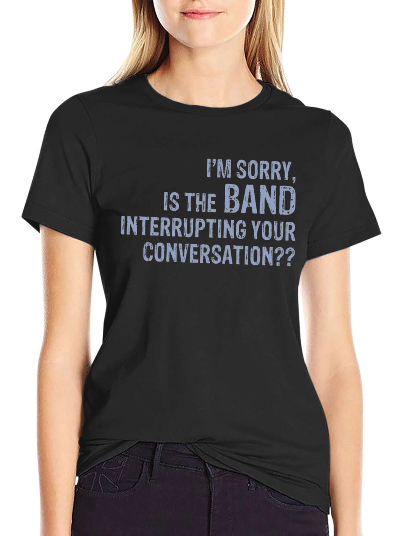 Band Interrupting Conversation Graphic T-Shirt
