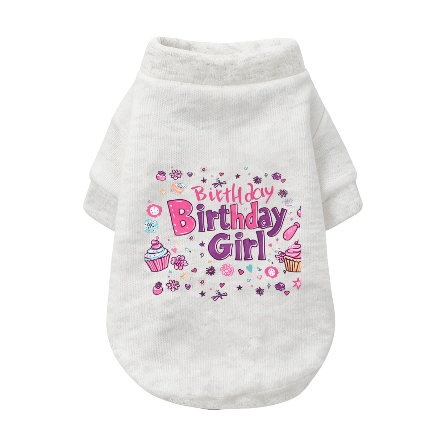 Birthday Girl Party Style Pet Cardigan Sweater