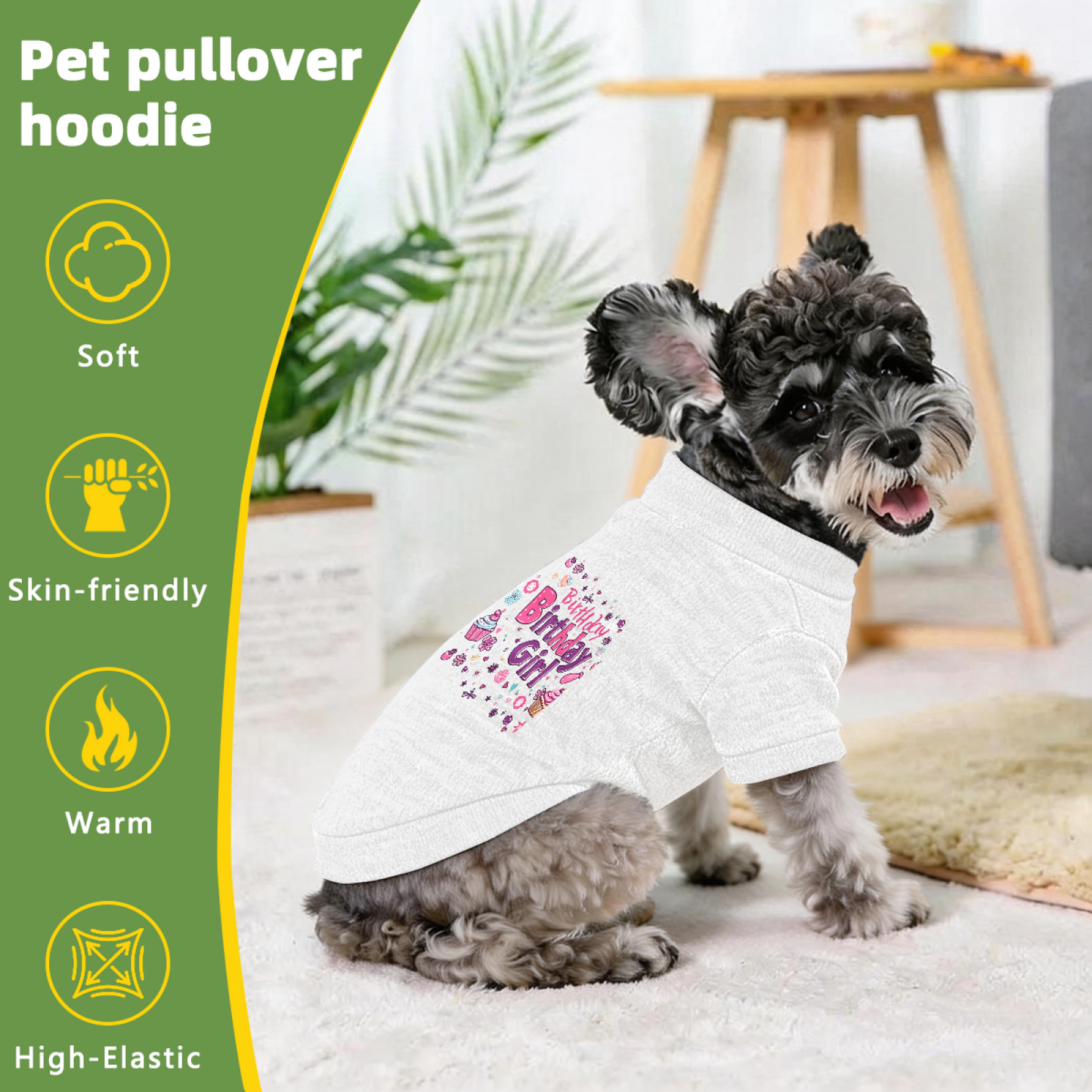 Birthday Girl Party Style Pet Cardigan Sweater