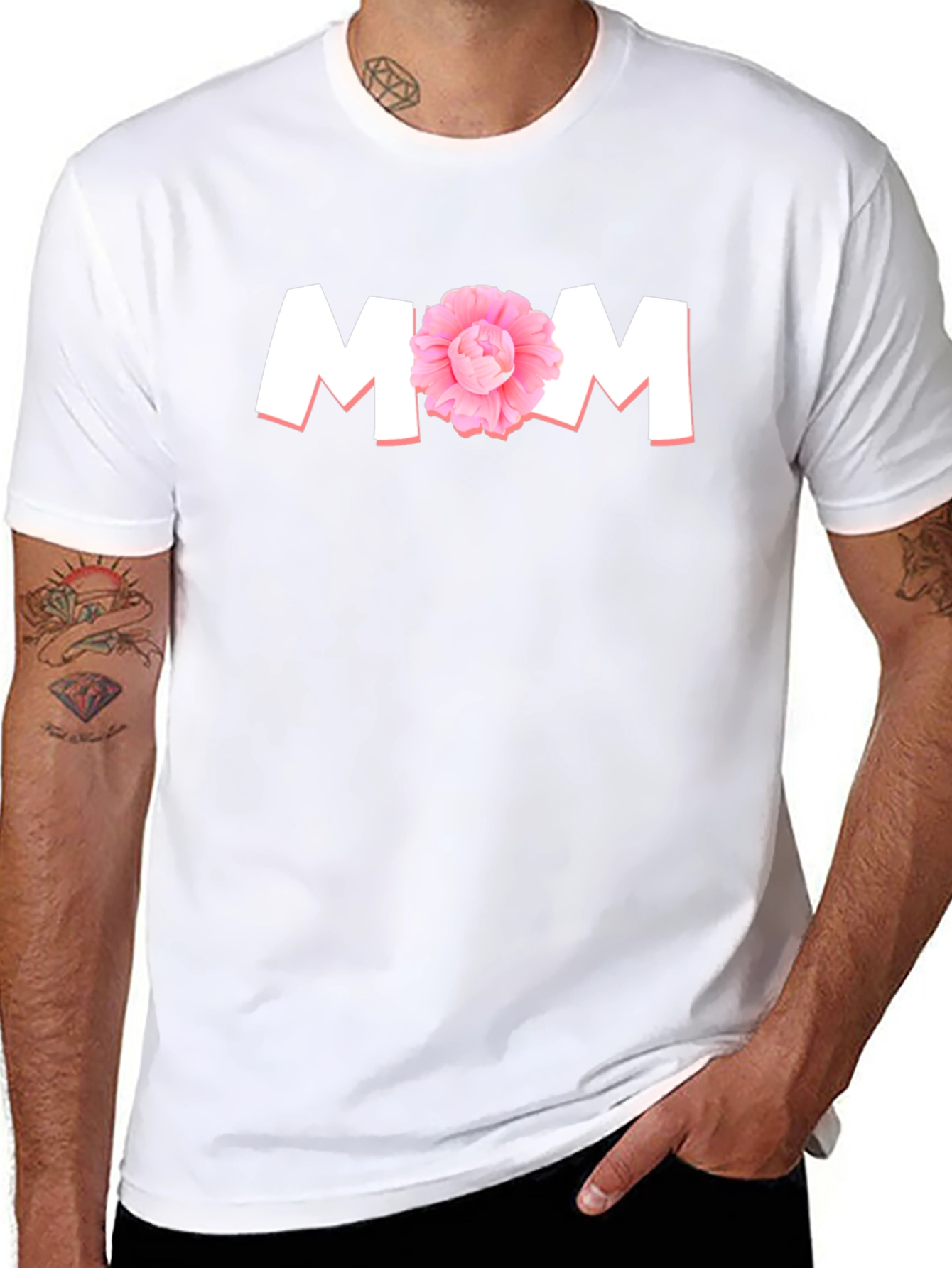 Floral MOM Graphic Tee - Mothers Day Gift