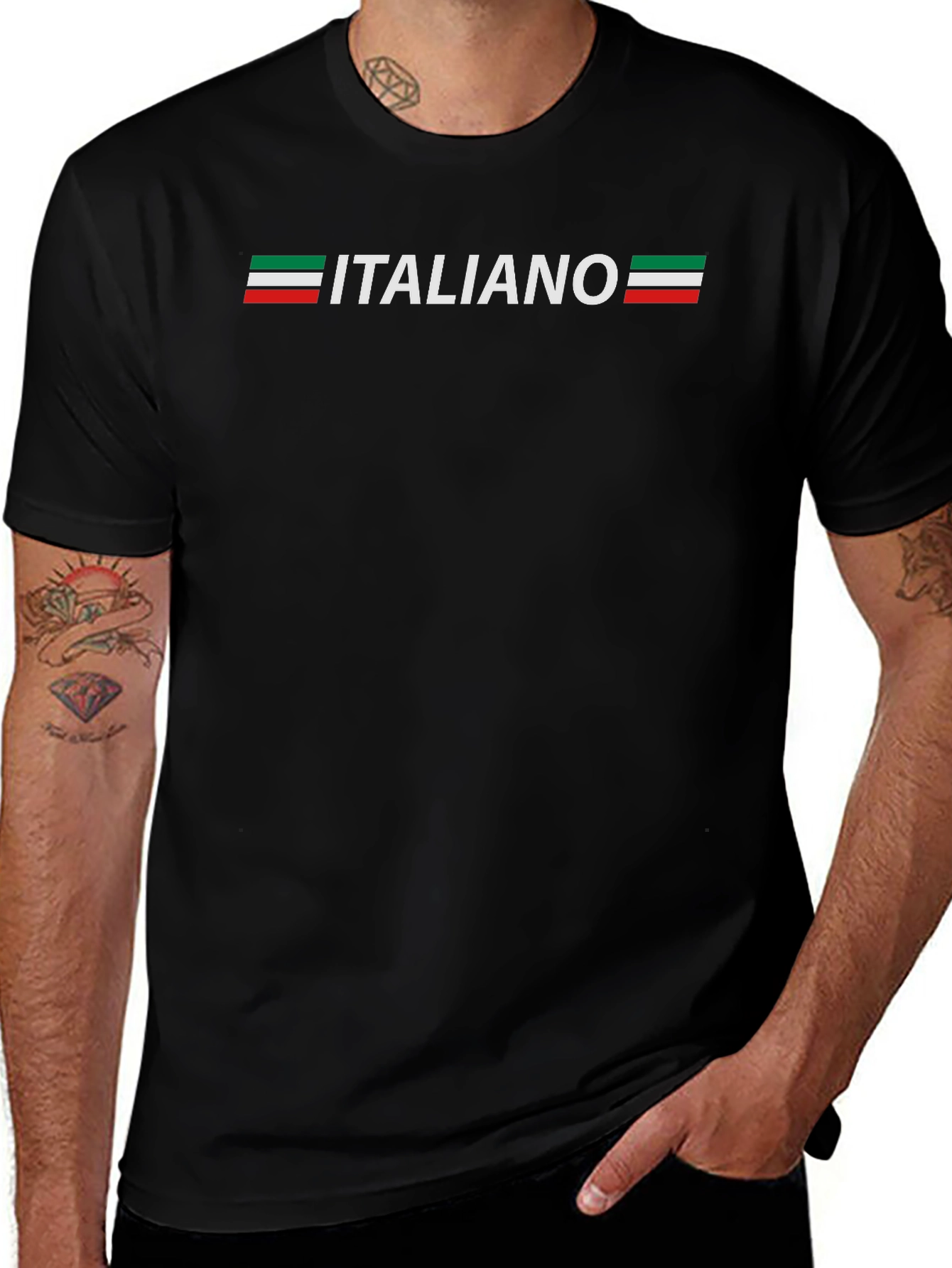Italiano Graphic Tee - Black Italian Pride T-Shirt