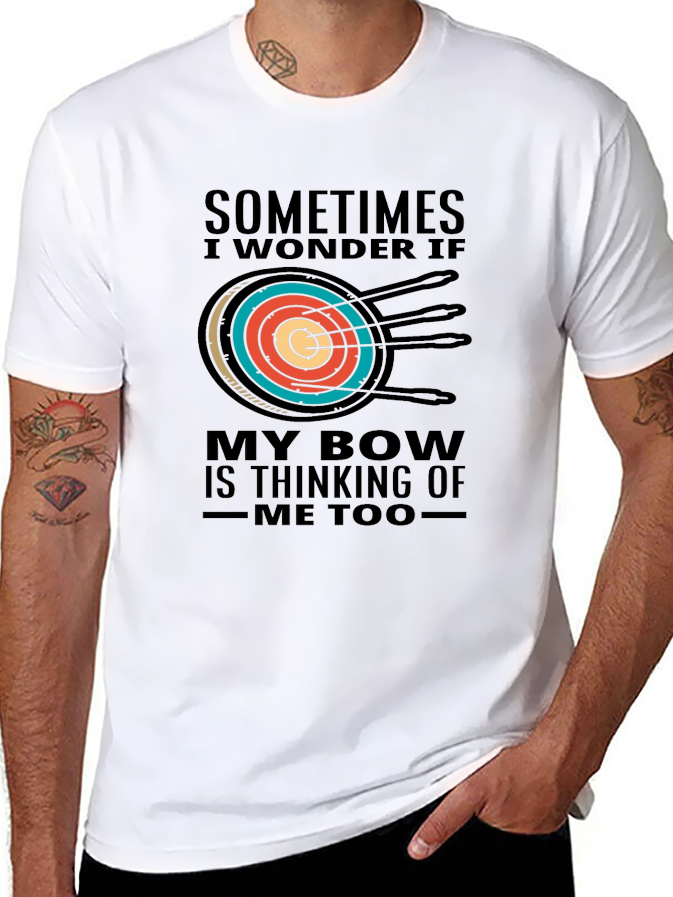 Archery T-Shirt - Sometimes I Wonder If My Bow...