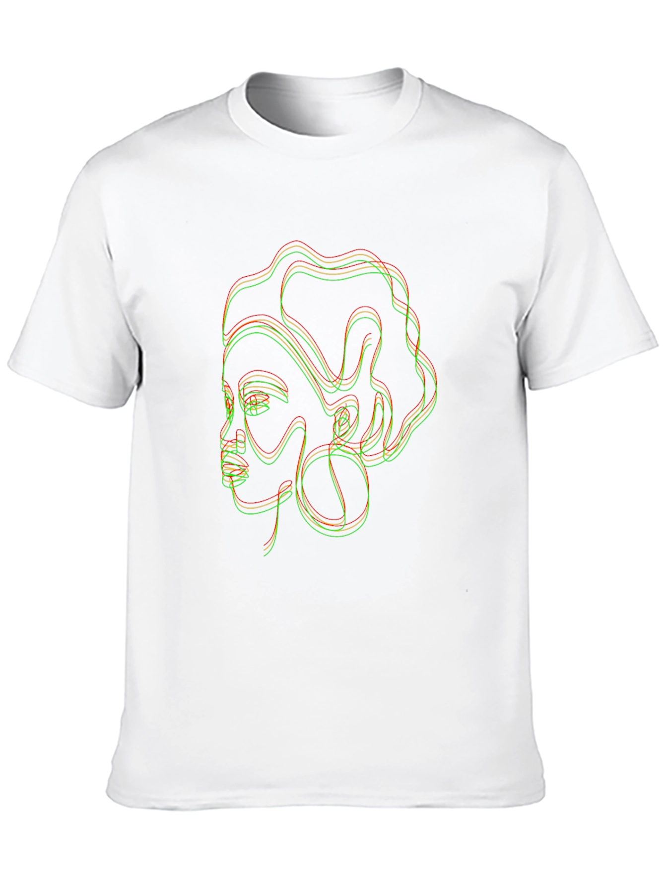 Abstract Woman Line Art Graphic Tee