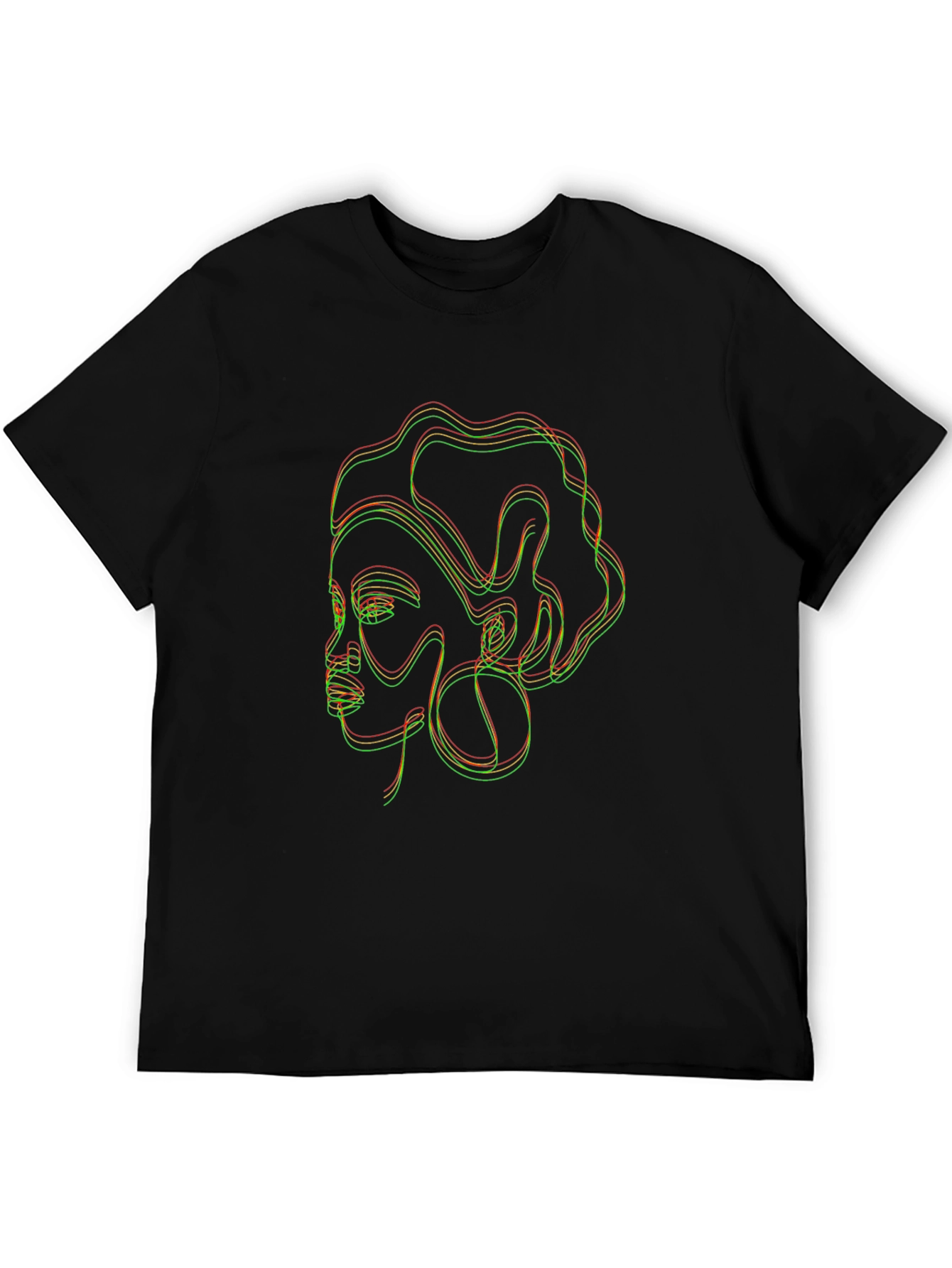 Abstract Woman Line Art Graphic Tee