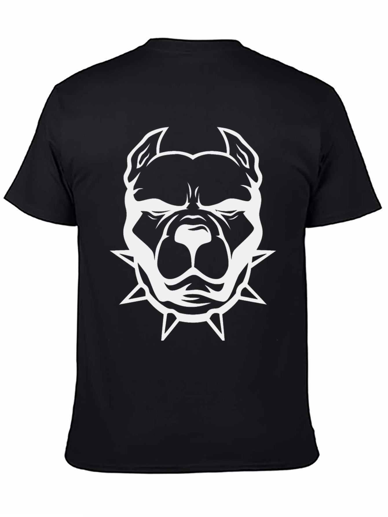 Mens Black T-shirt with Bulldog Graphic