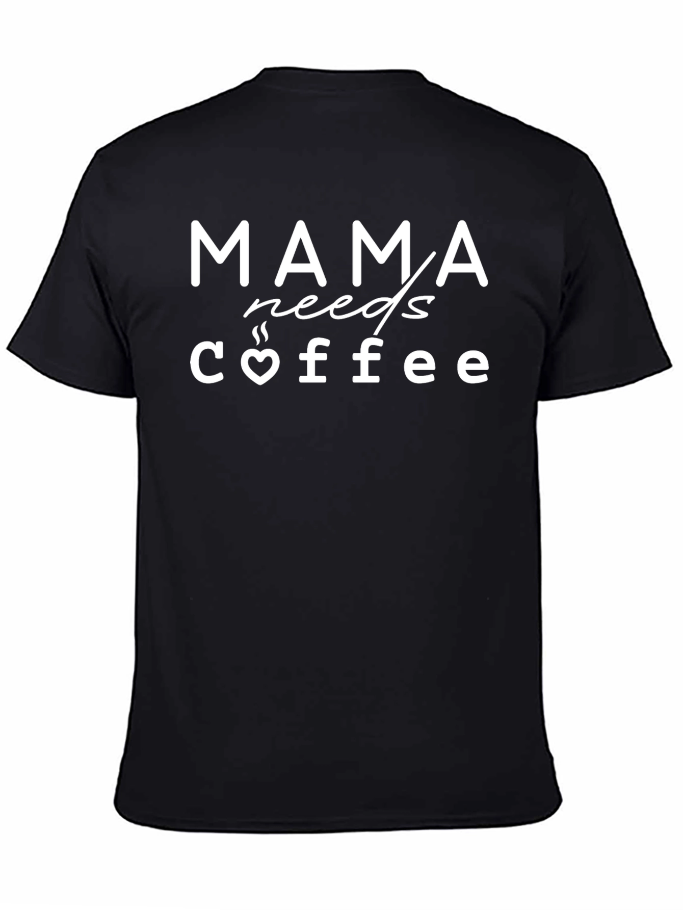 Mama Needs Coffee Graphic Tee - Black