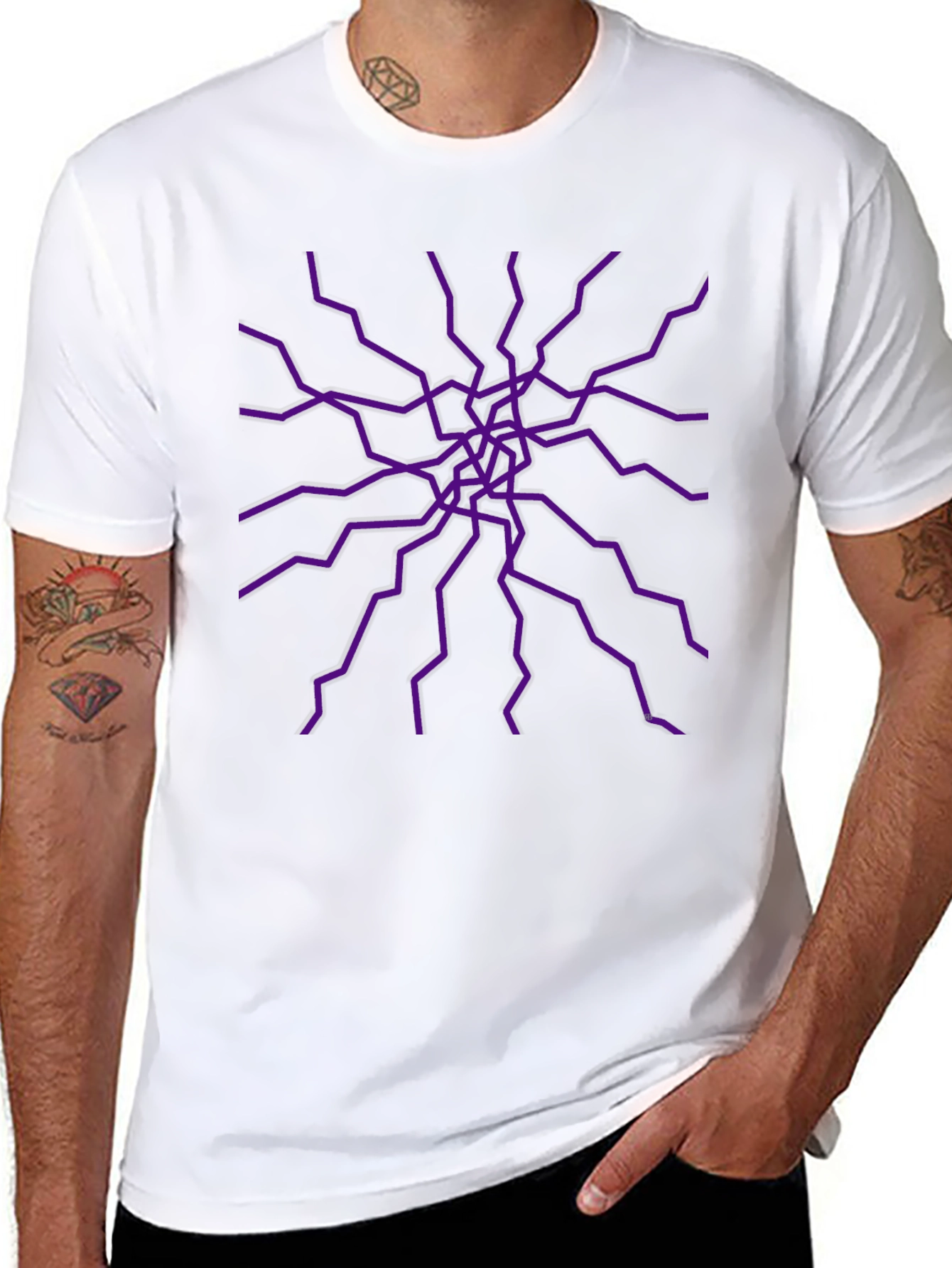 Electric Purple Burst Graphic Tee