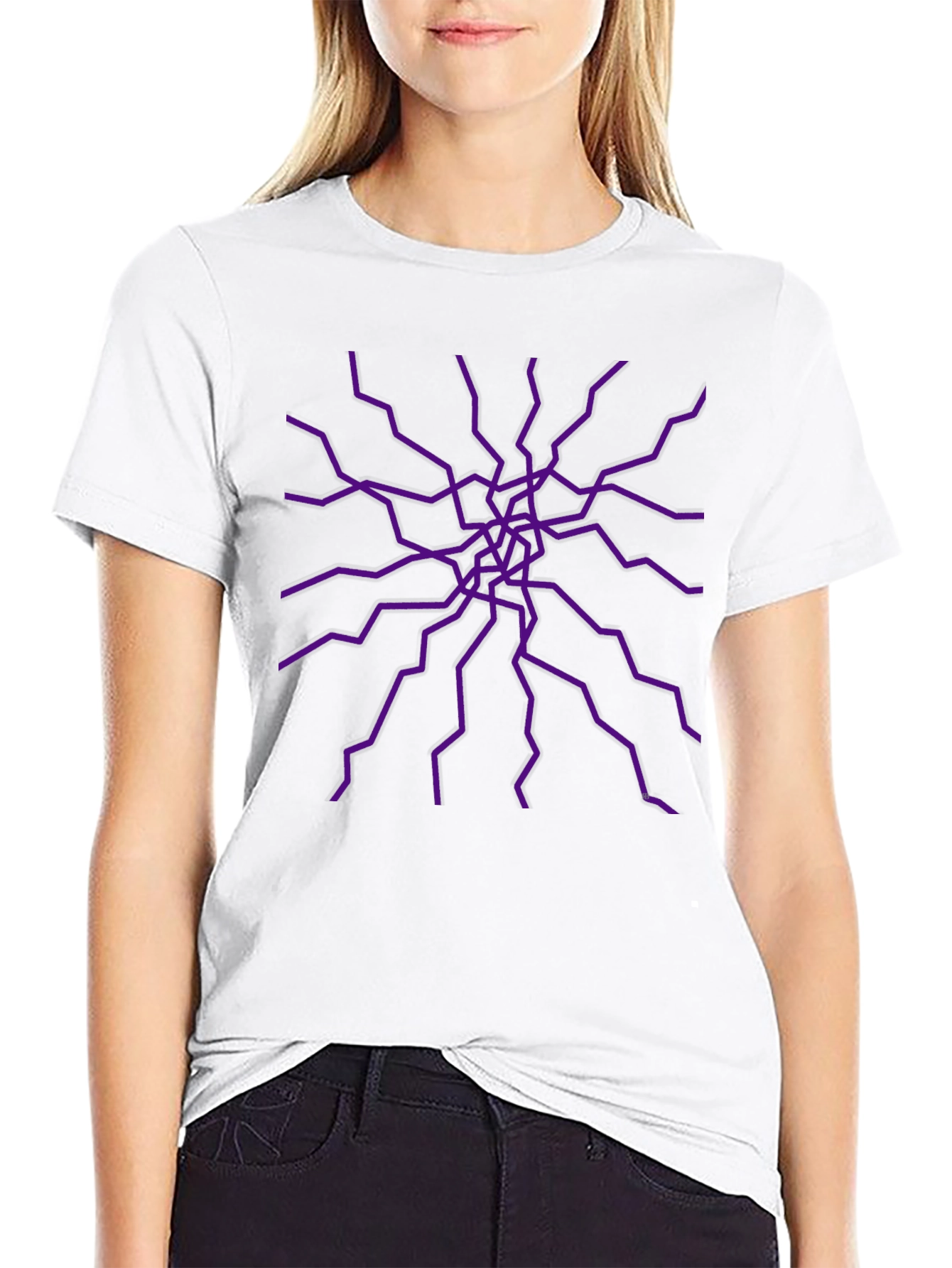 Electric Purple Burst Graphic Tee