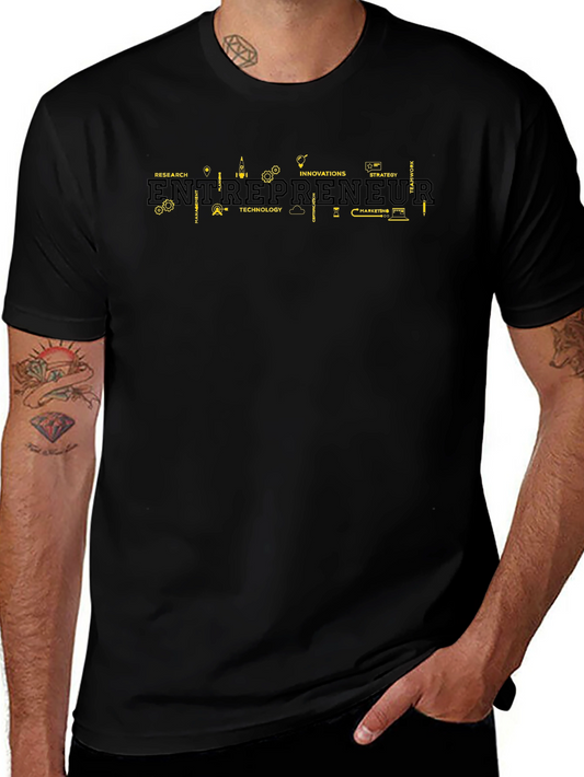 Entrepreneur Word Art Black T-Shirt