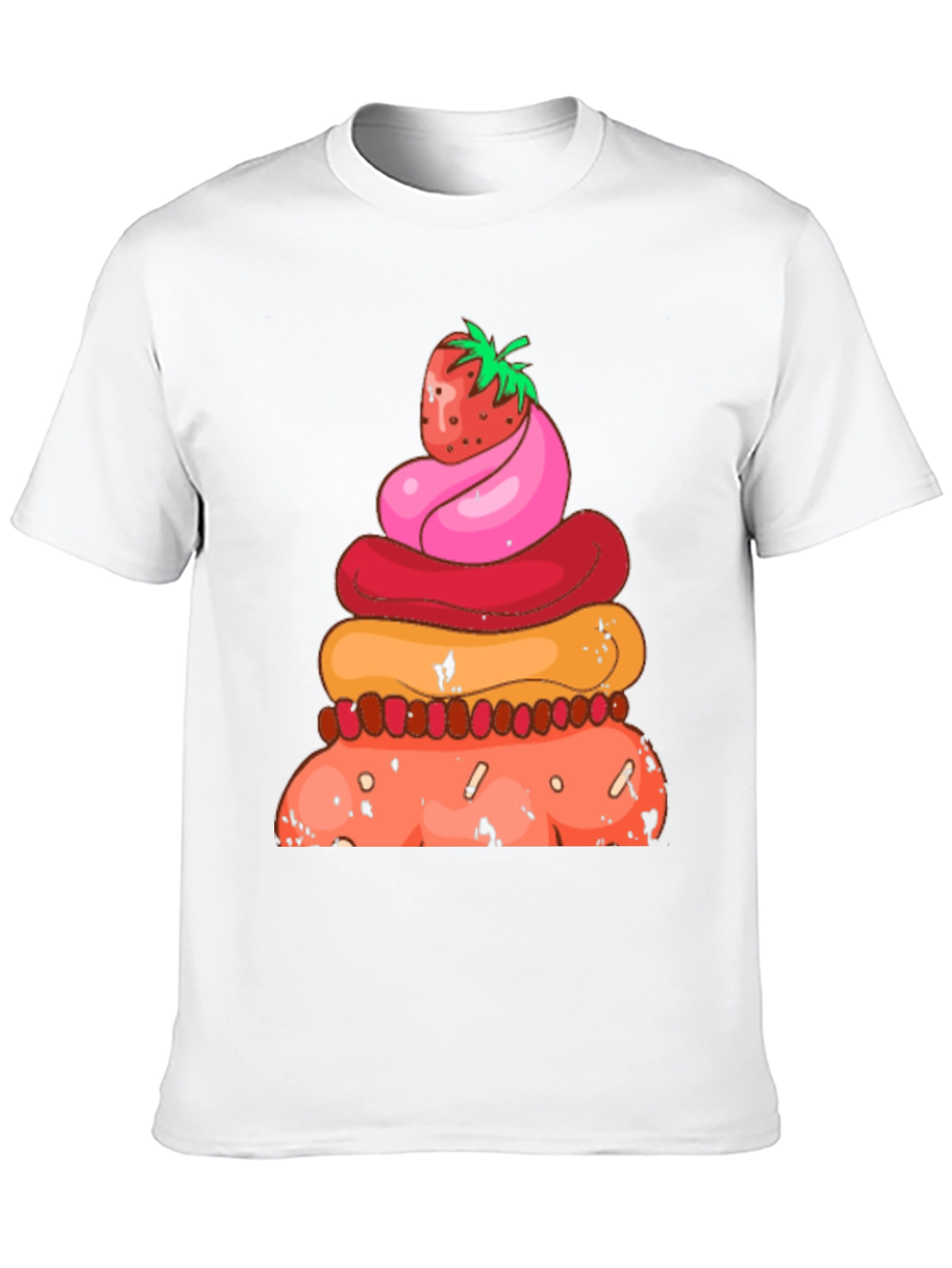 Strawberry Dessert Stack Graphic Tee