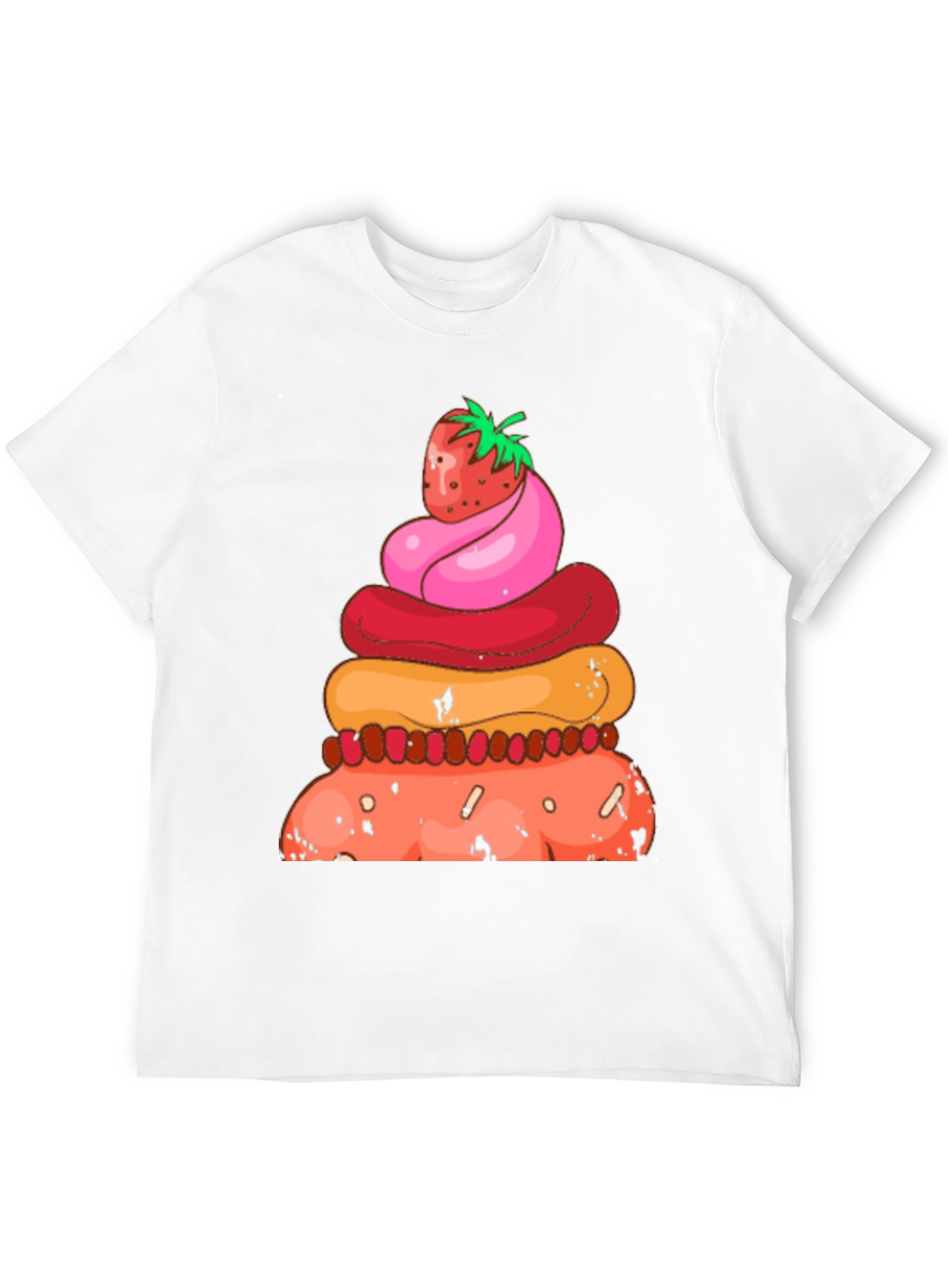 Strawberry Dessert Stack Graphic Tee