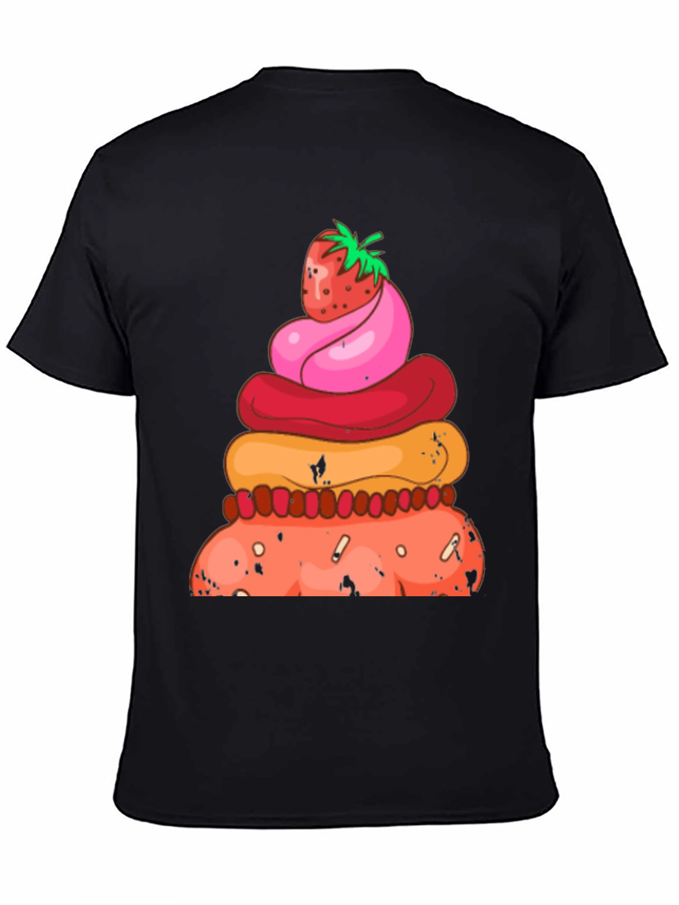 Strawberry Dessert Stack Graphic Tee