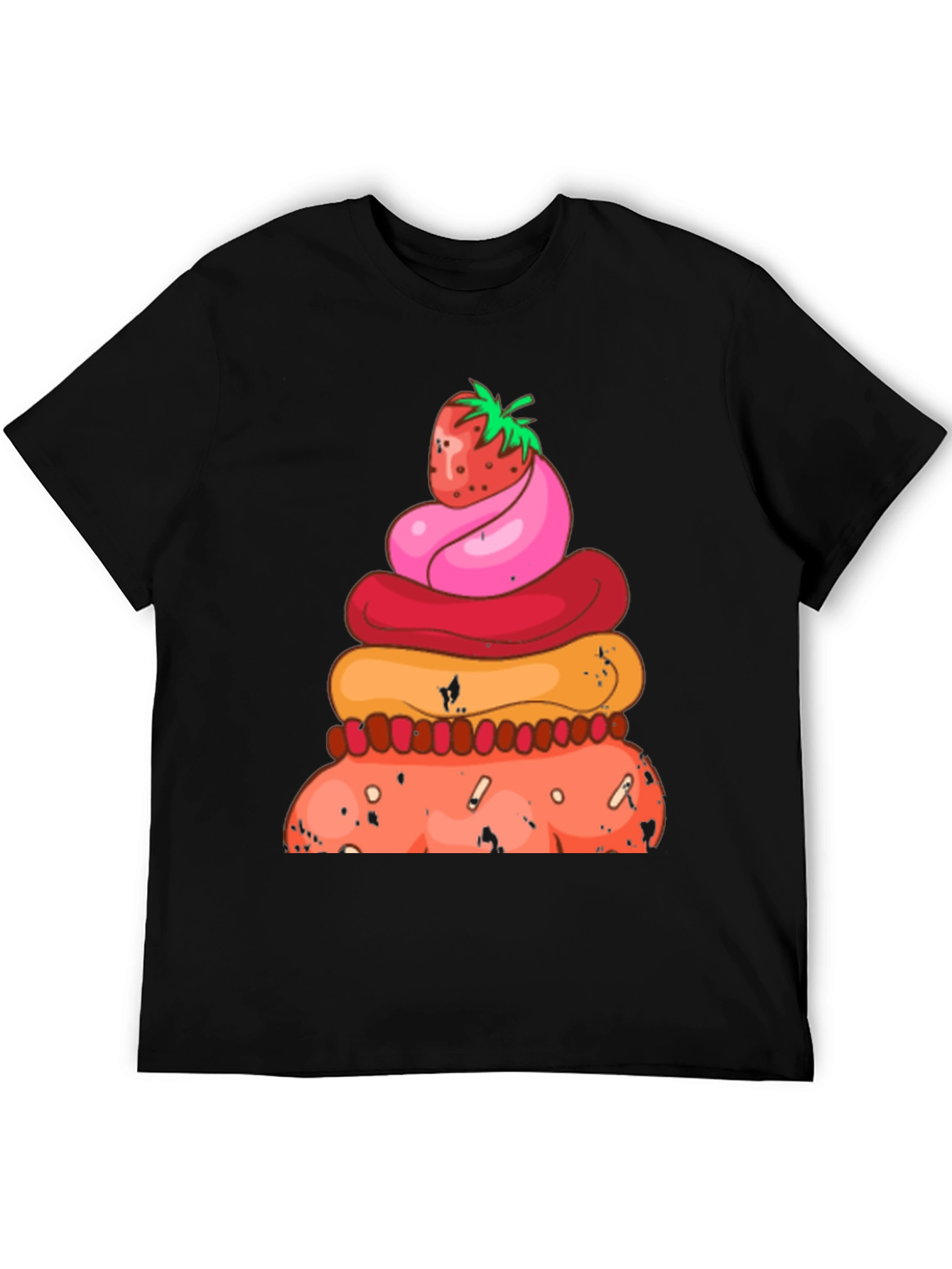 Strawberry Dessert Stack Graphic Tee