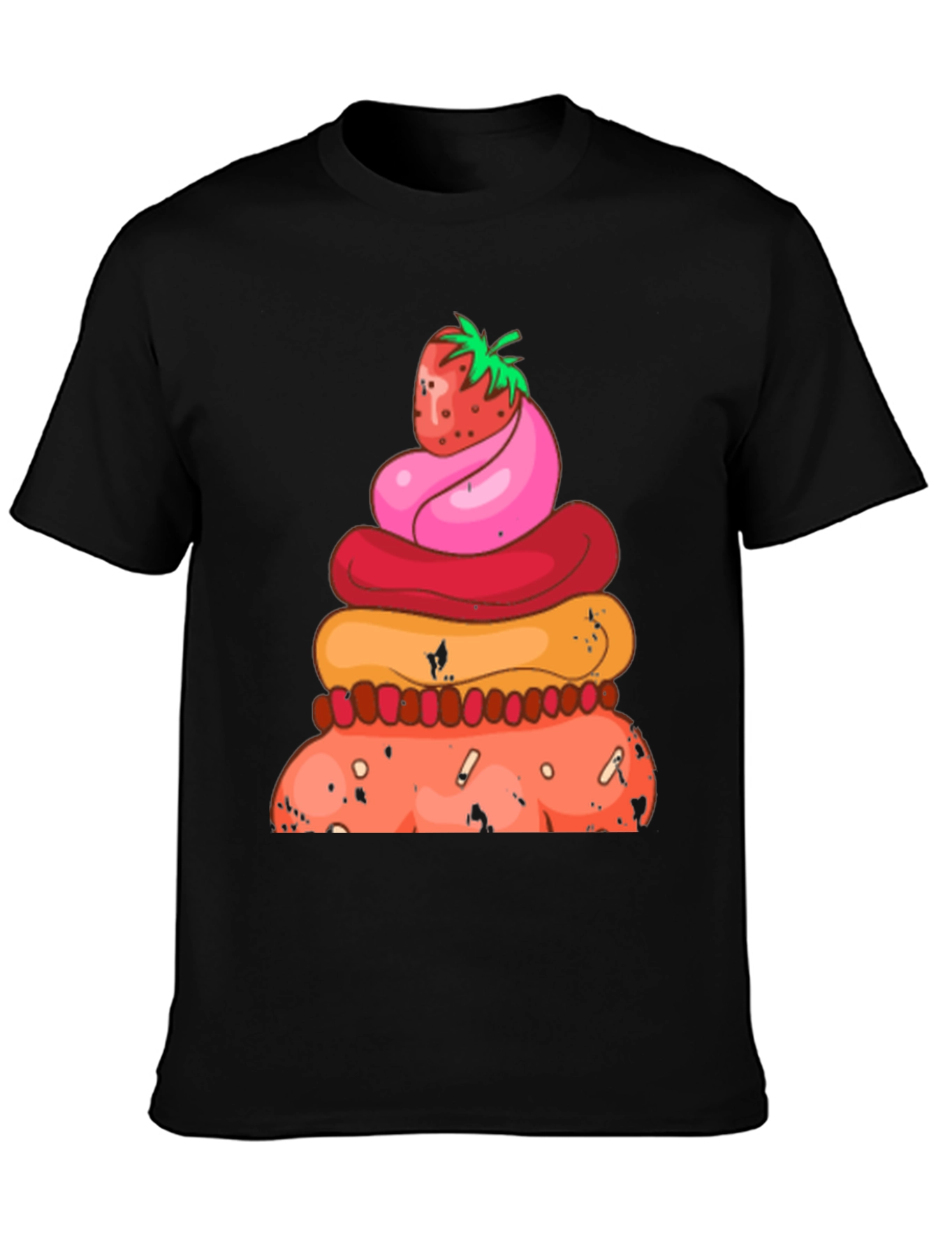 Strawberry Dessert Stack Graphic Tee