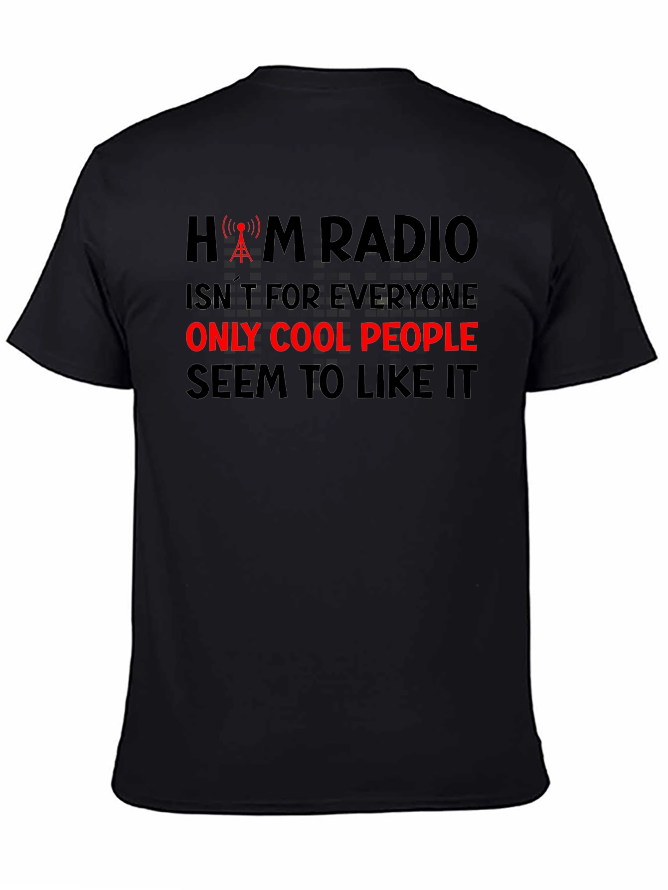 Ham Radio Cool People Black T-Shirt
