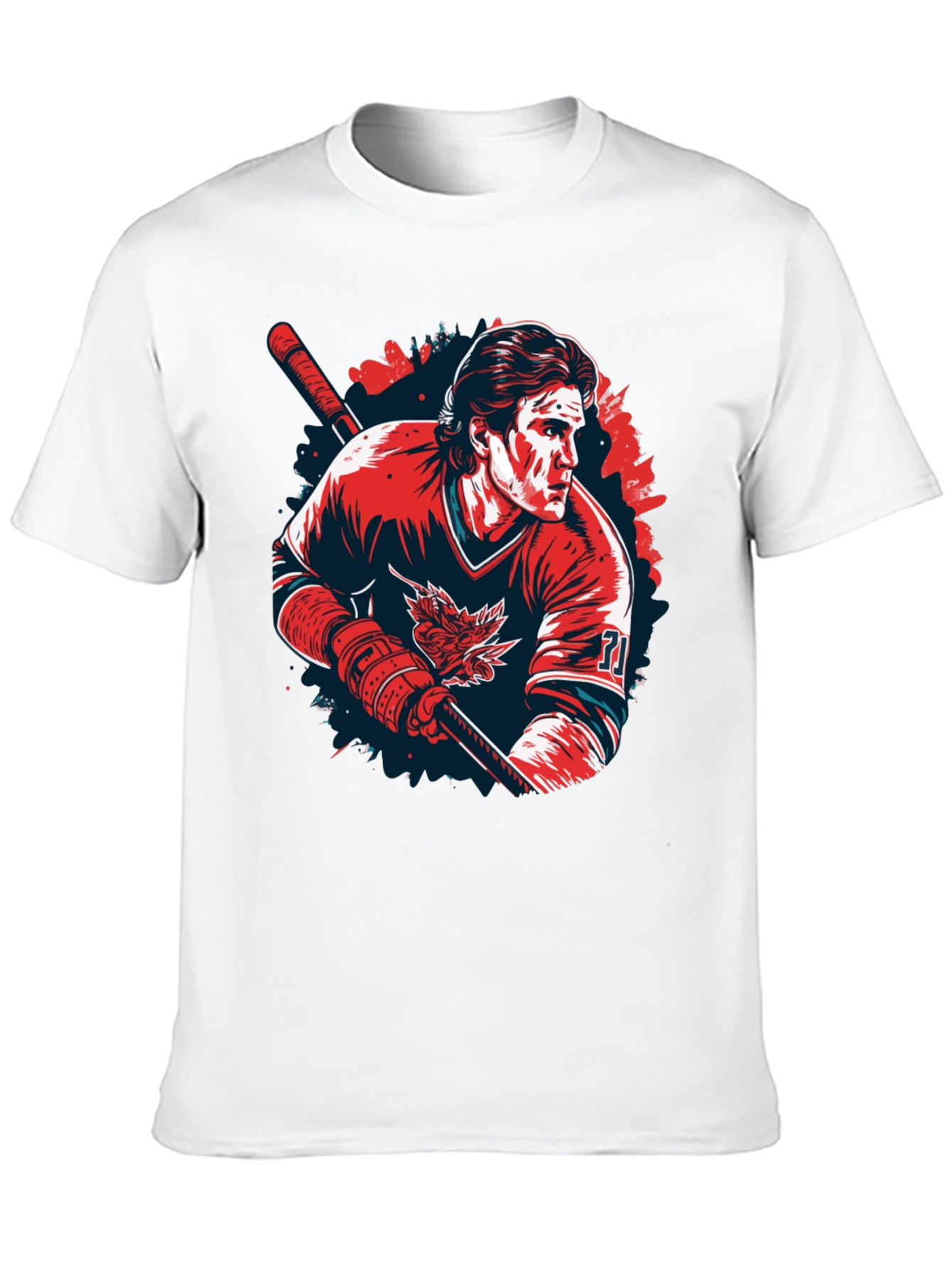 Hockey Player Graphic T-Shirt