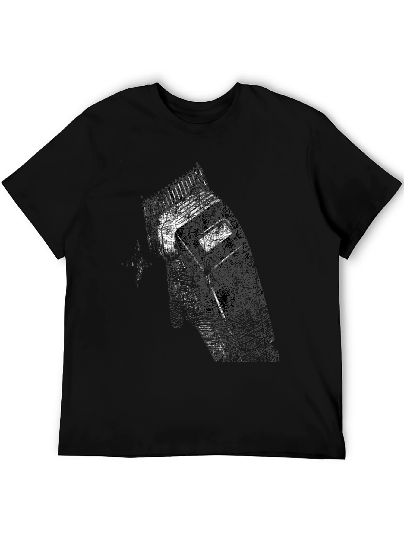 Graphic Barber Clipper Black T-Shirt