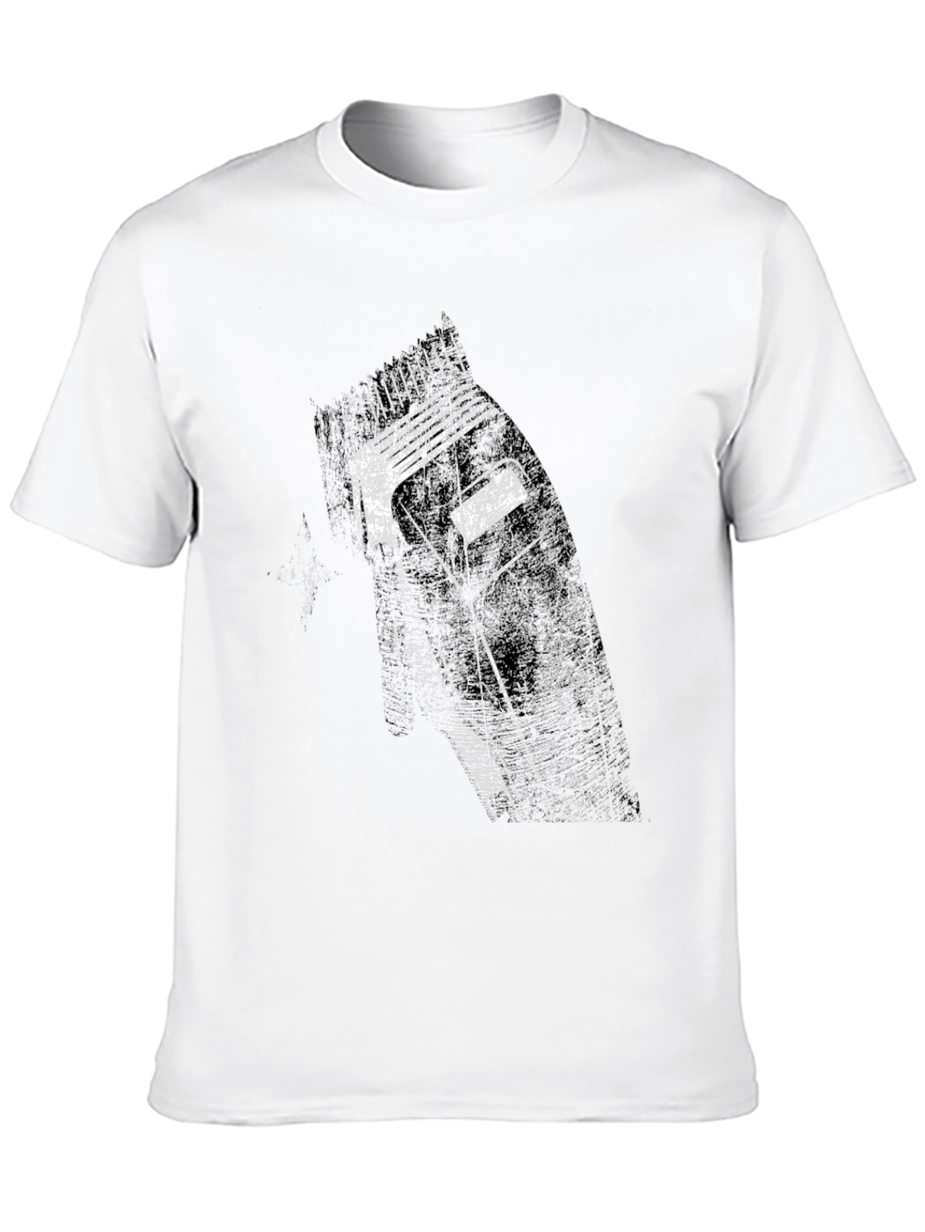 Graphic Barber Clipper Black T-Shirt