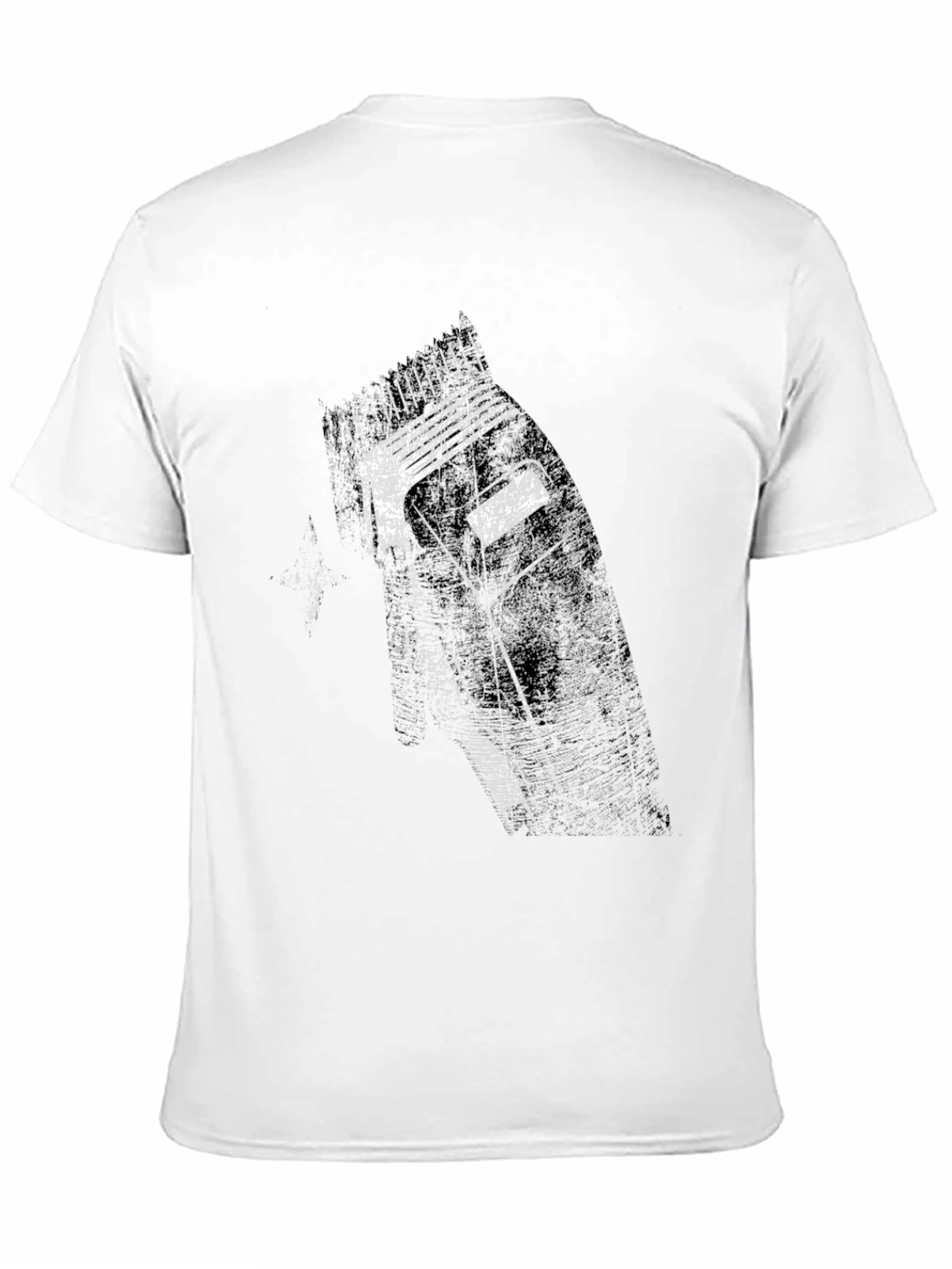 Graphic Barber Clipper Black T-Shirt