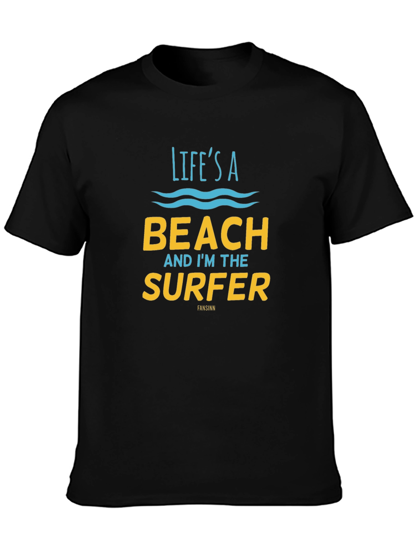 Lifes a Beach T-Shirt - Surfer Graphic Tee