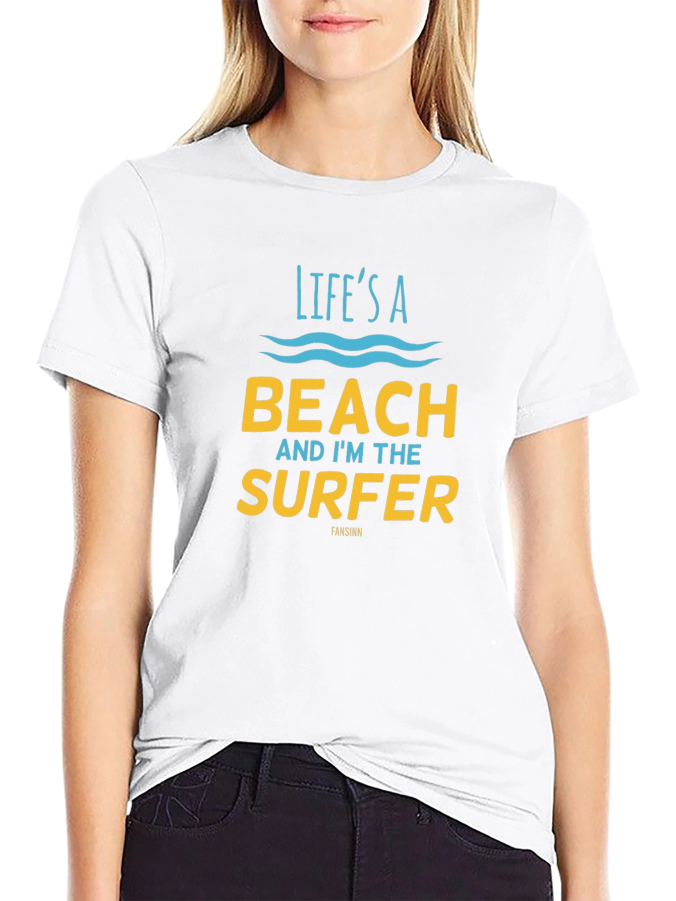 Lifes a Beach T-Shirt - Surfer Graphic Tee