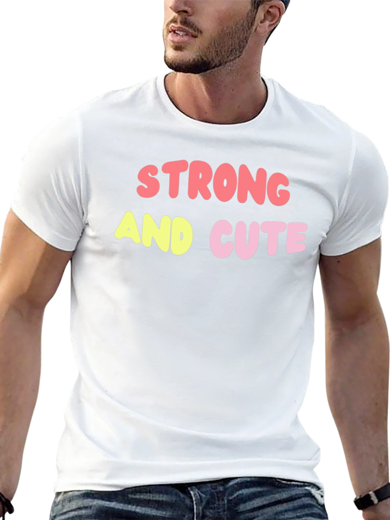 Strong & Cute Graphic Tee - Trendy Unisex Shirt