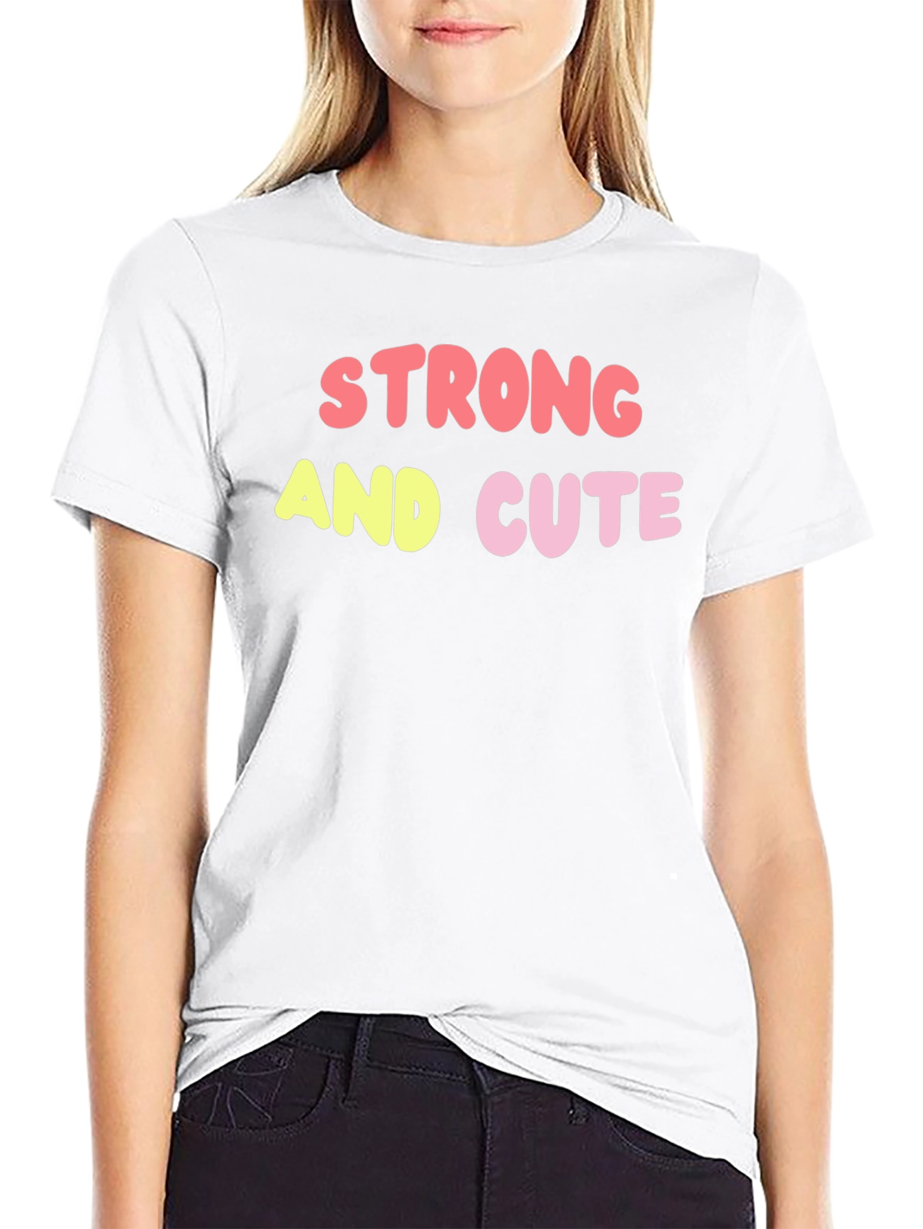 Strong & Cute Graphic Tee - Trendy Unisex Shirt