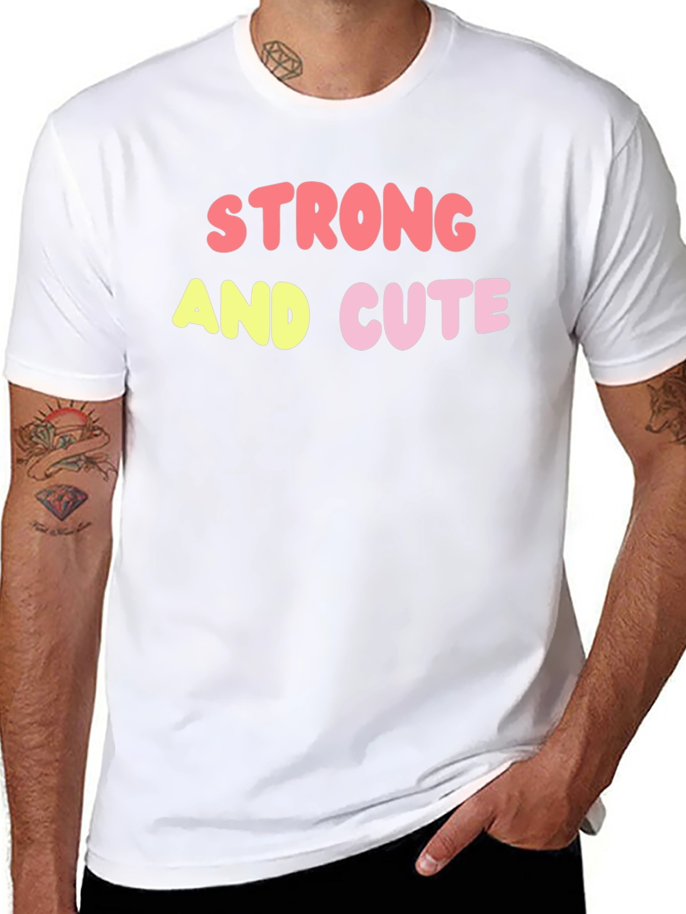 Strong & Cute Graphic Tee - Trendy Unisex Shirt