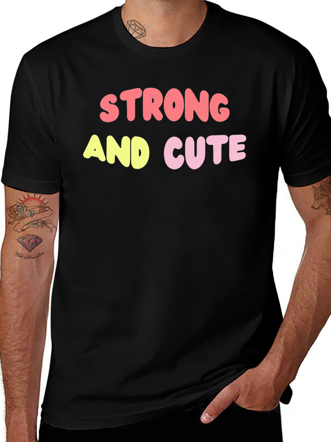 Strong & Cute Graphic Tee - Trendy Unisex Shirt