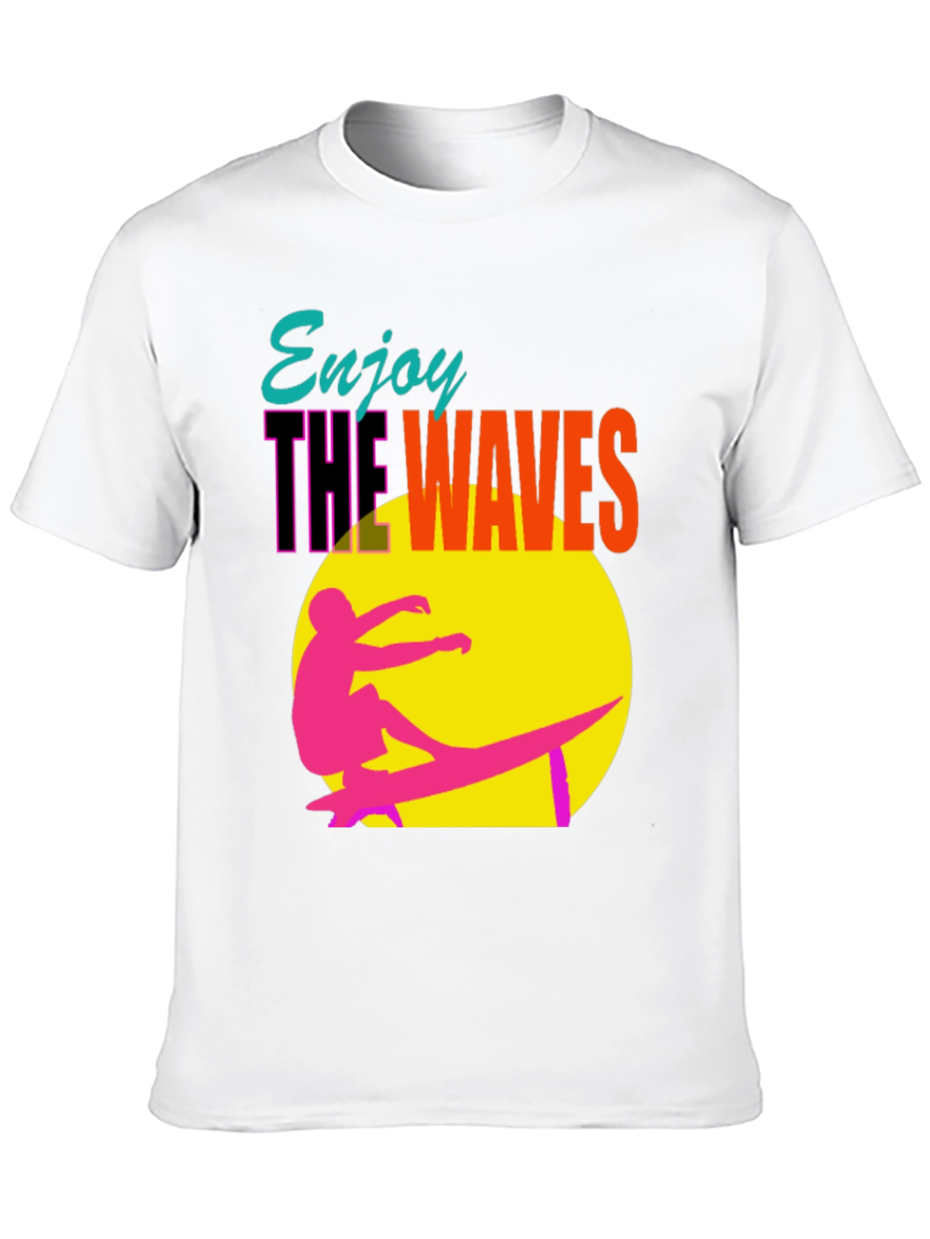 Enjoy the Waves Graphic Tee - Summer Surf Vibes