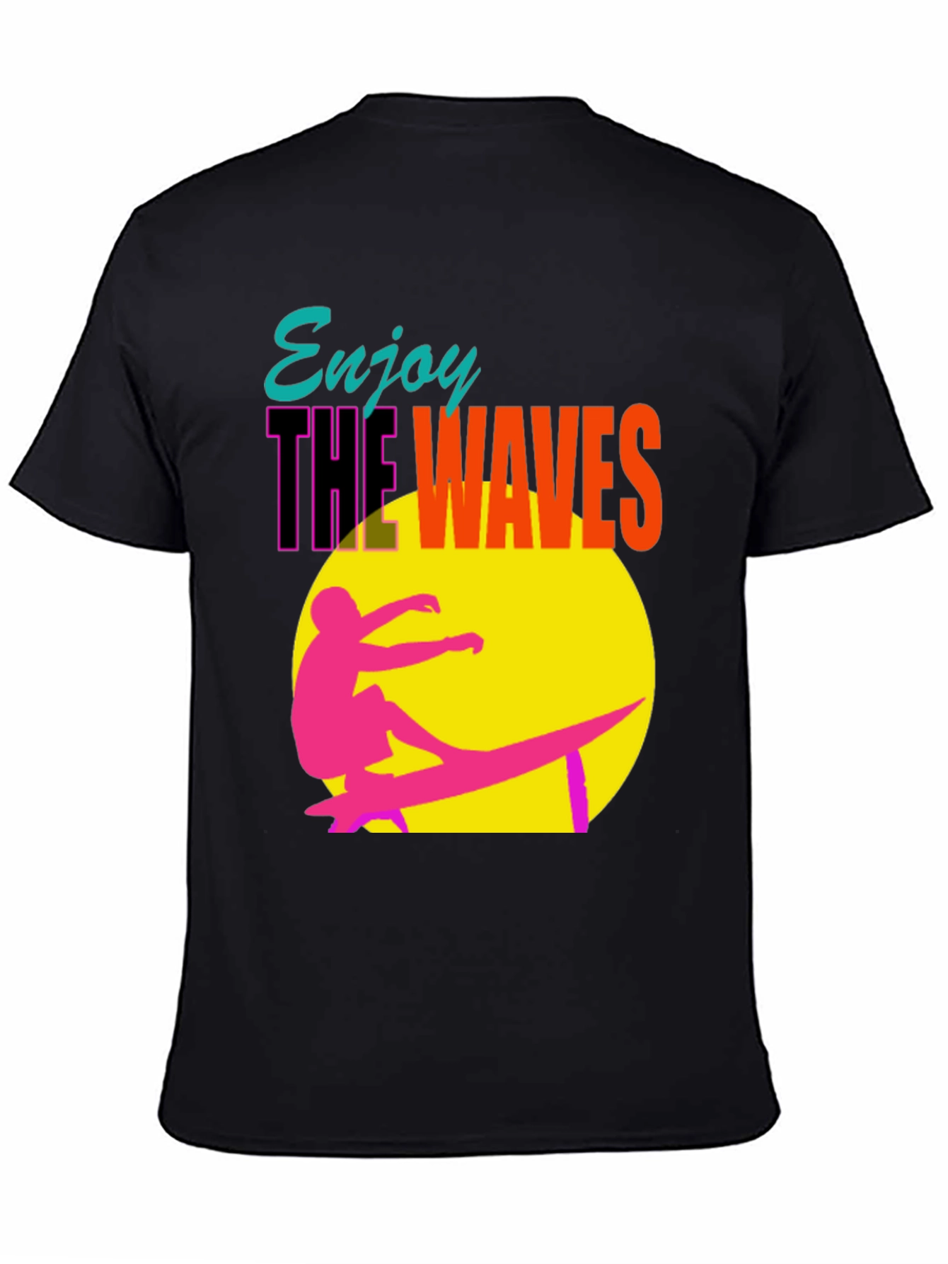 Enjoy the Waves Graphic Tee - Summer Surf Vibes